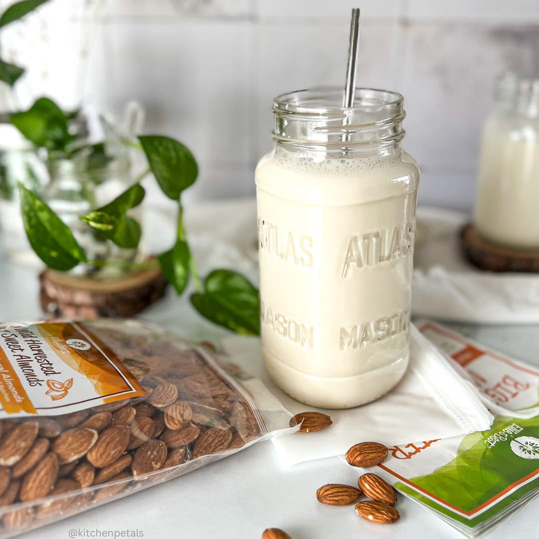 Pro Quality Nut Milk Bags, Greek Yogurt Strainer Bag & Cold Brew Coffee Bag - Commercial Grade Reusable All Purpose Almond Milk