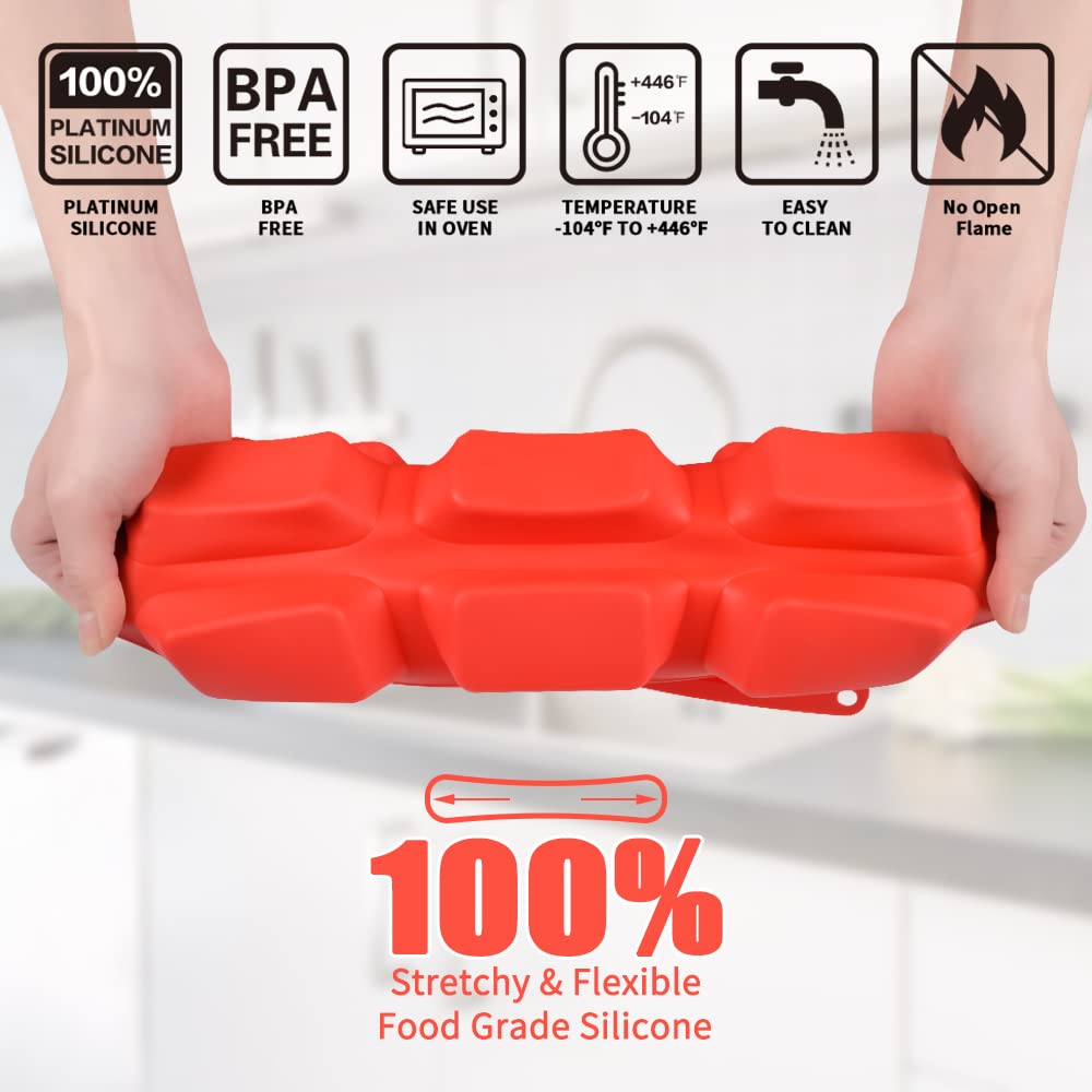 Silicone Mini Loaf Pan, Mini Bread Pan Brownie Pan, 12 Cavities Nonstick Food Grade For Baking Mini Bread, Brownie, Cornbread, C