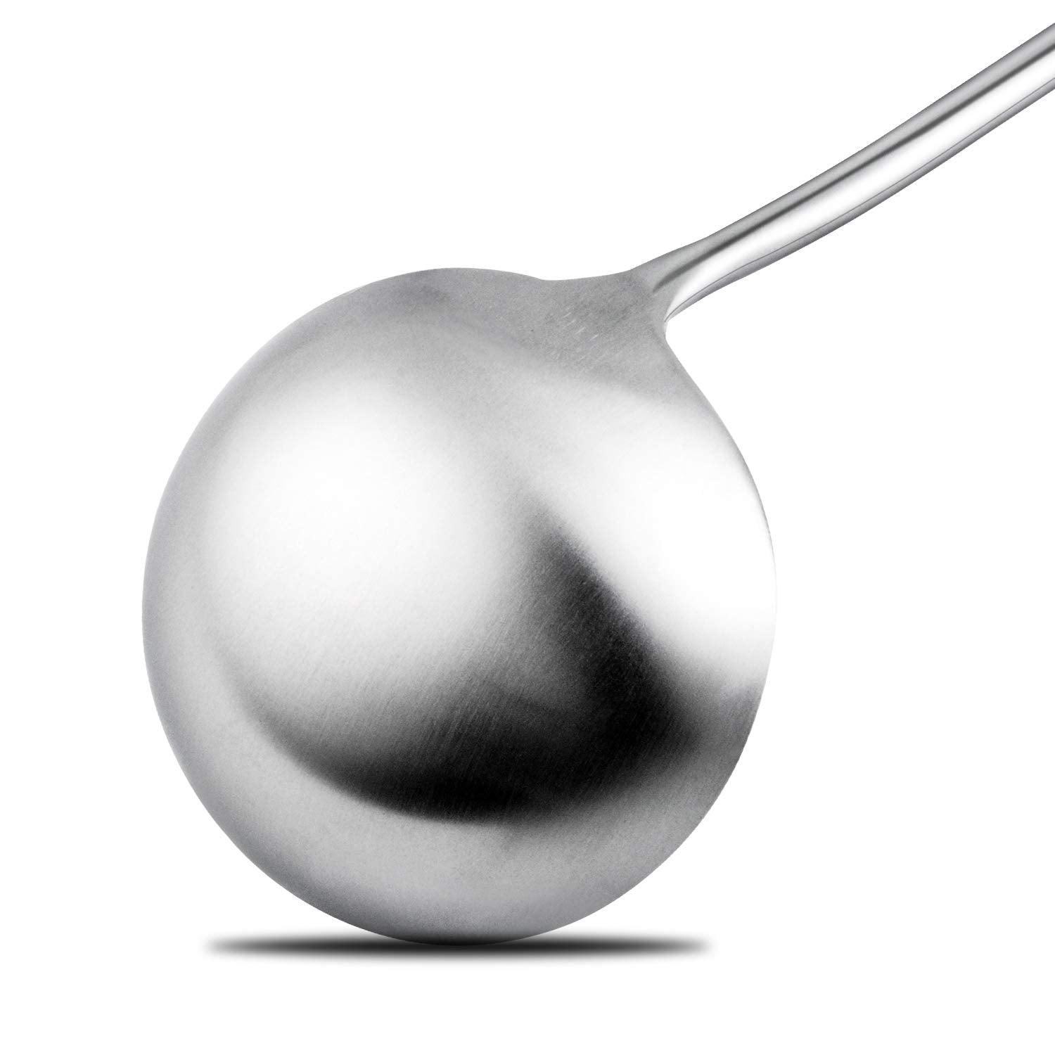 Rj Legend 304 Stainless Steel Soup Ladle 3.7'' - Safe Way To Cooking & Frying Food, Smooth Finish And Round Edges With Heat Resi