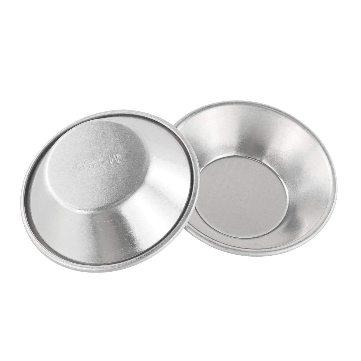 Bezall 20Pcs Egg Tart Molds, Mini Tart Pan For Baking, Aluminium Puto Mold Pie Tins Cupcake Pudding Cups Mould