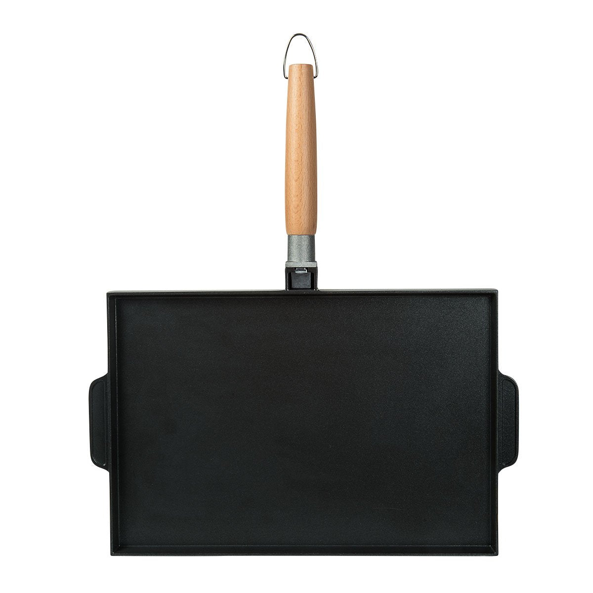 Masterpan Non-Stick Grill And Griddle Pan With Removable Handle, 15'' (Innovative Series), Black And Brown