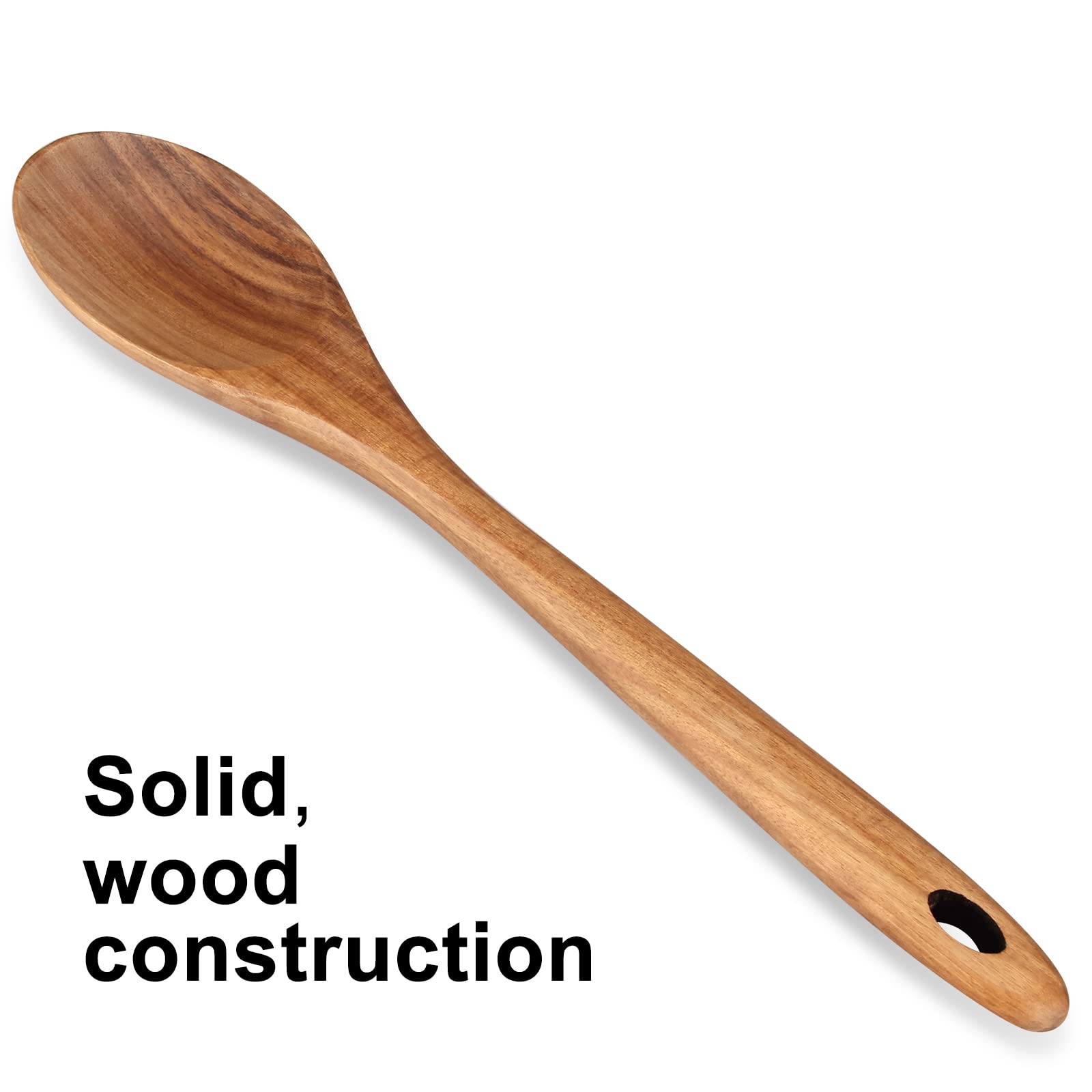 14 Inch Large Wooden Spoon For Cooking Mixing Spoon Serving Spoons Big Non Stick Wood Spoon Spatula Long Handle Spoon Stirring C