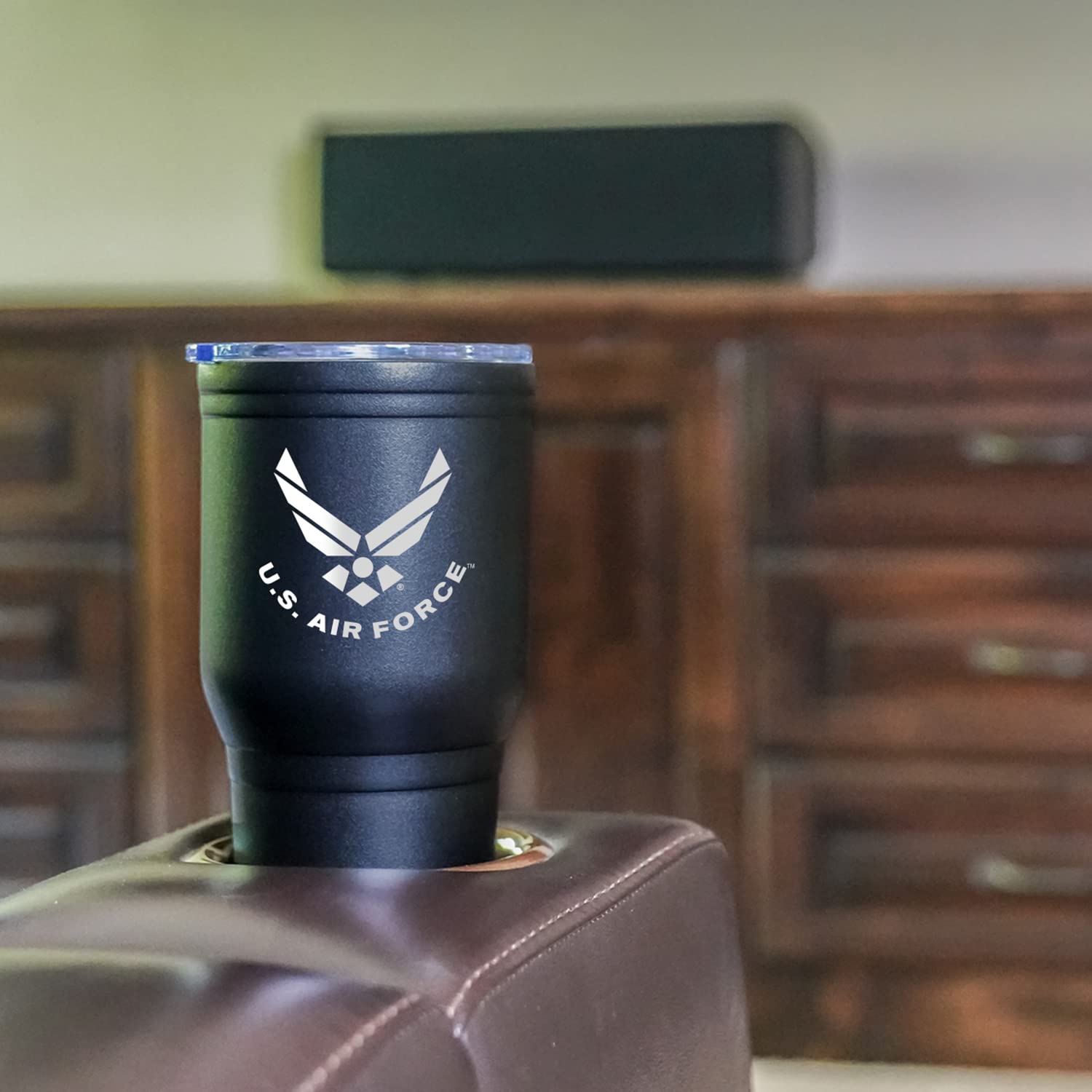 30 Oz Air Force Coffee Travel Mug | Double Wall Vacuum Insulated Coffee Tumbler | Stainless Steel Coffee Mug With Lid & Straw