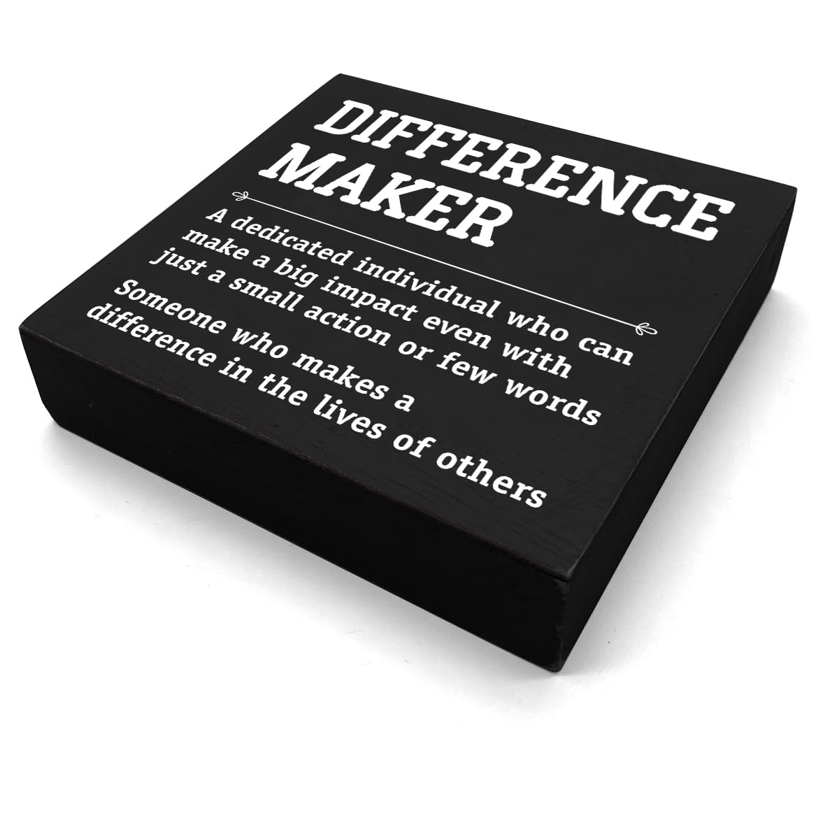 HTBIG Difference Maker Thank You Gifts Office Decor Funny Inspirational Desk Decor Coworker Gifts for Women Men Teacher Boss Day