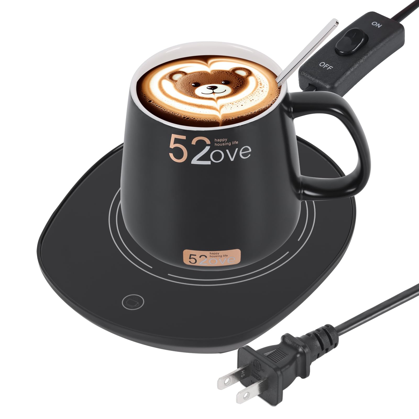 Coffee Mug Warmer,Coffee Warmer For Desk, Gravity Auto On/Off, For Heating Drinks, Milk, Tea And Hot Chocolate (With Mug)