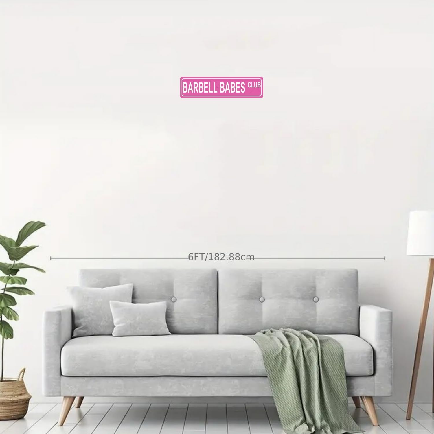 BARBELL BABES CLUB GIRLS WOMEN Metal Tin Street Sign Bar Cafe Garage Cave Home Room Wall Bathroom Farmhouse Garden Porch Patio D