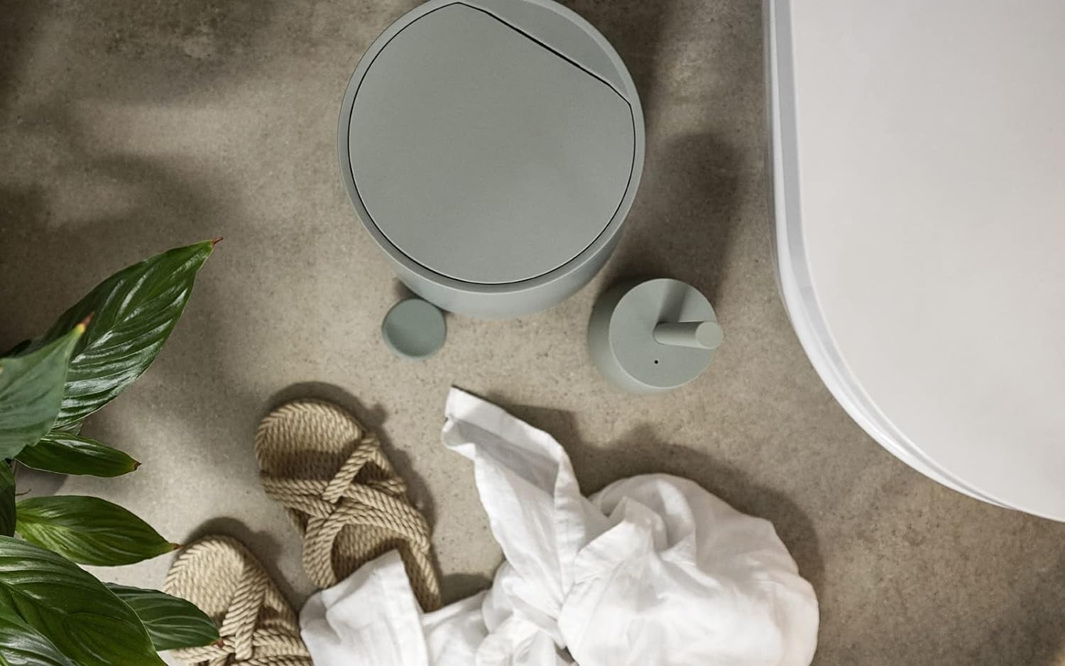 Zone Denmark Modern Elegance Nova Bathroom Bin, Cosmetic Bin, And Waste Bin - Sleek Design For Stylish Bathrooms And Efficient W