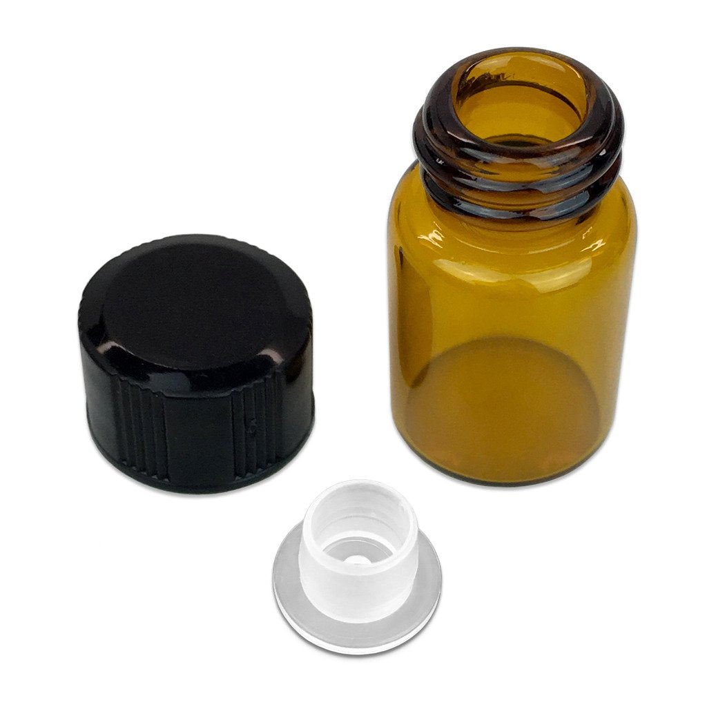 Beauticom 2Ml Amber Glass Vial 144 Pieces - For Essential Oils, Aromatherapy, Fragrance, Serums, Spritzes, With Orifice Reducer