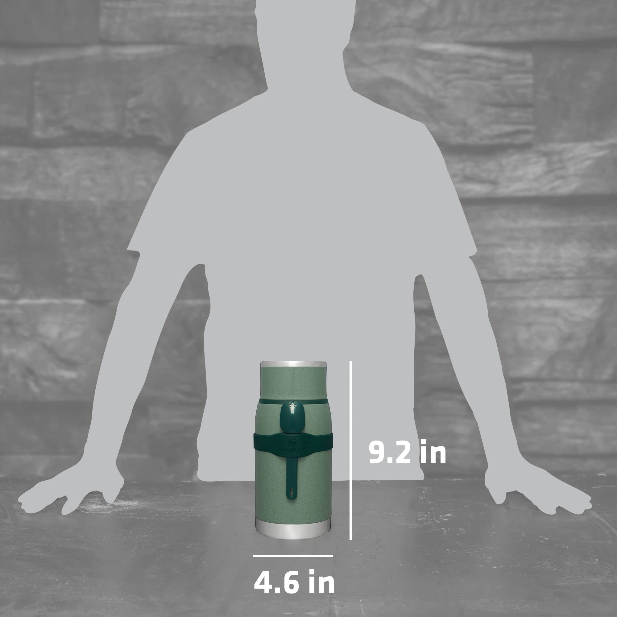 Stanley Adventure To Go Insulated Food Jar With Cup Lid And Spork - 36Oz - Stainless Steel Insulated Food Container - Bpa-Free A