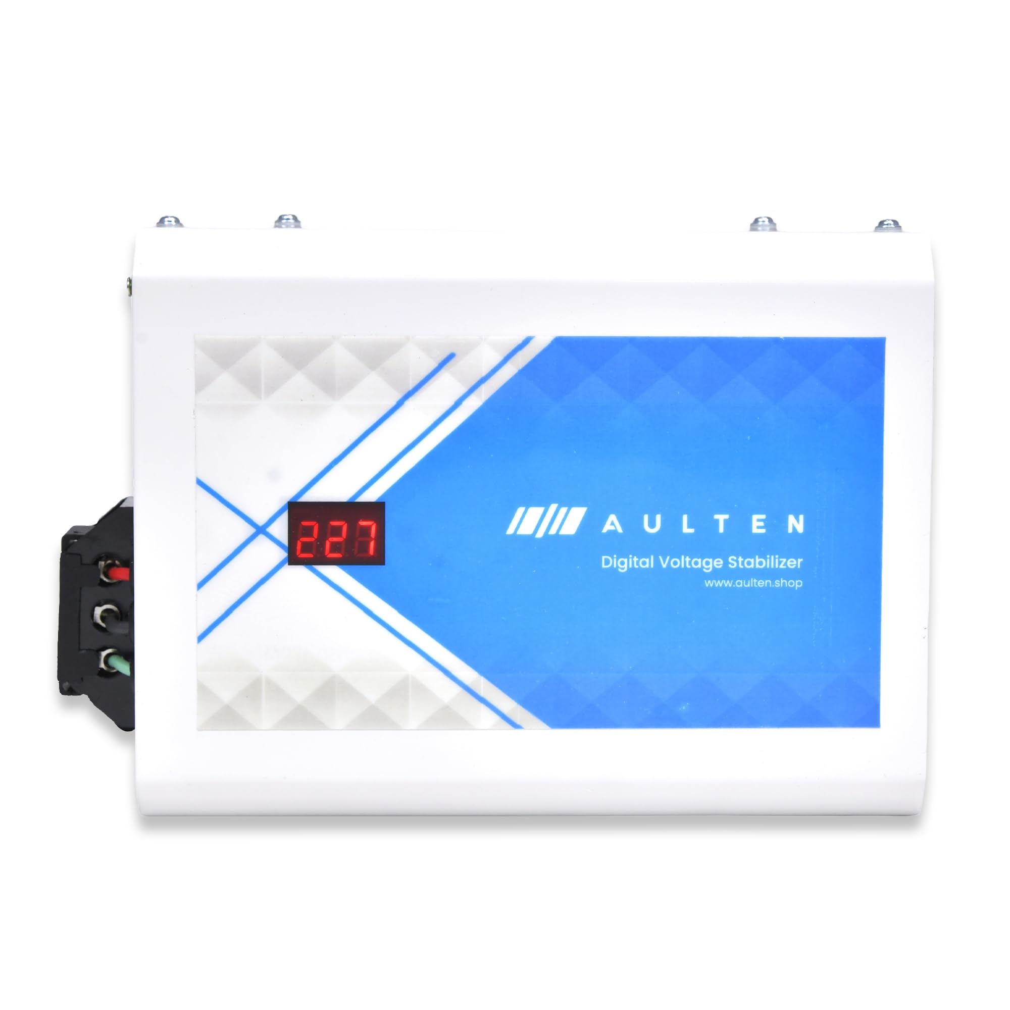 Aulten Digital Voltage Stabilizer For All Inverter And Non Inverter Ac Upto 1.5 Ton Ac 4 Kva 3200W 150V-280V Ad008 (Grey) | 3 Ye