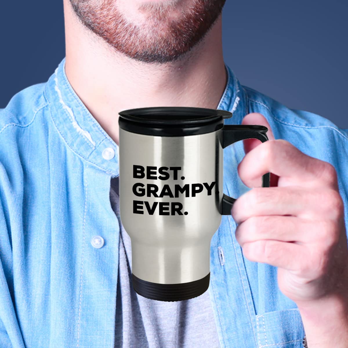 Spreadpassion Best Grampy Ever Travel Mug, Grampy Travel Mug, Grampy Coffee Travel Mug, Grampy Gift, Gift For Grampy, Grampy Tum