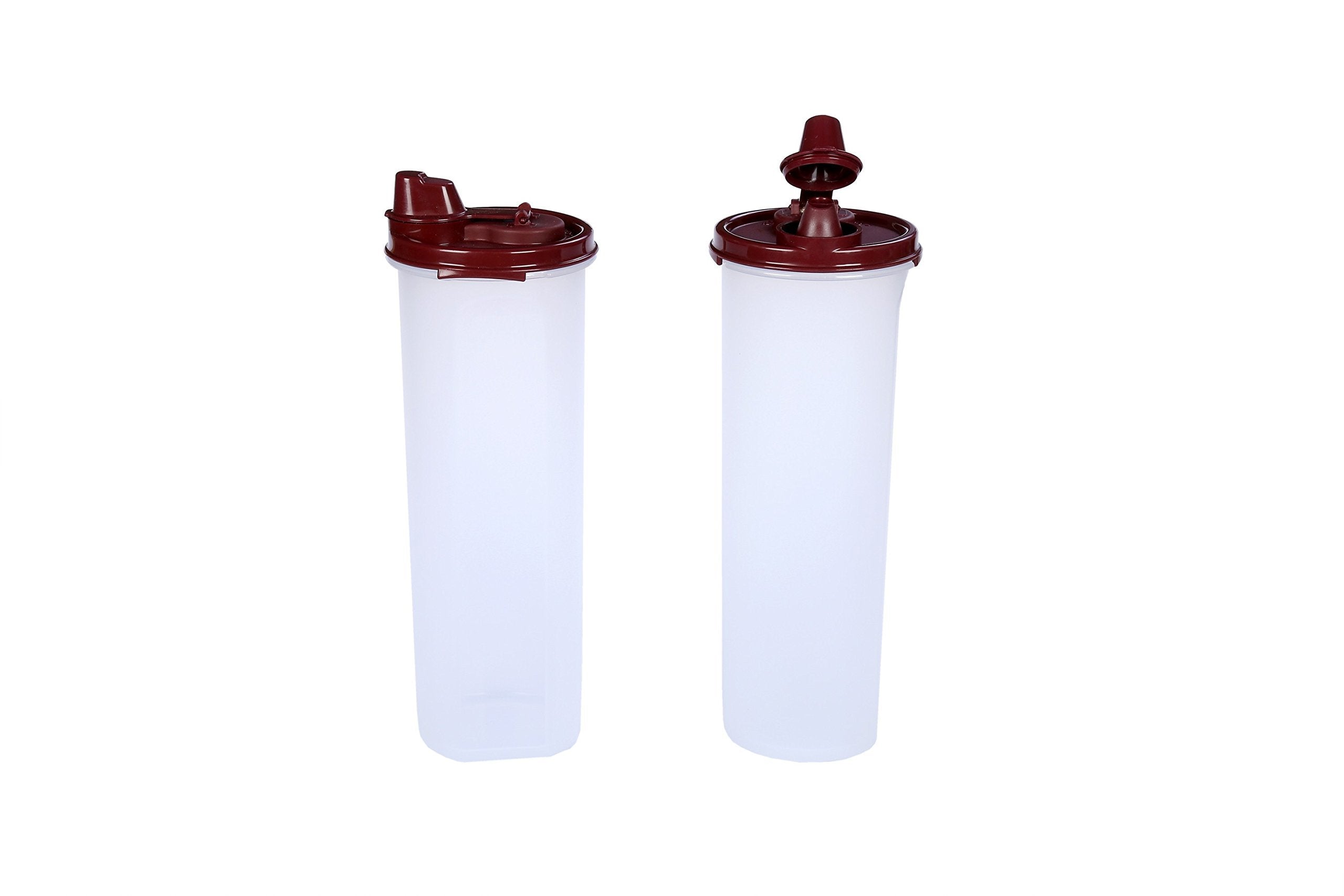 Signoraware Easy Flow Plastic Bottle Set, 890 Ml, Set Of 2, Maroon