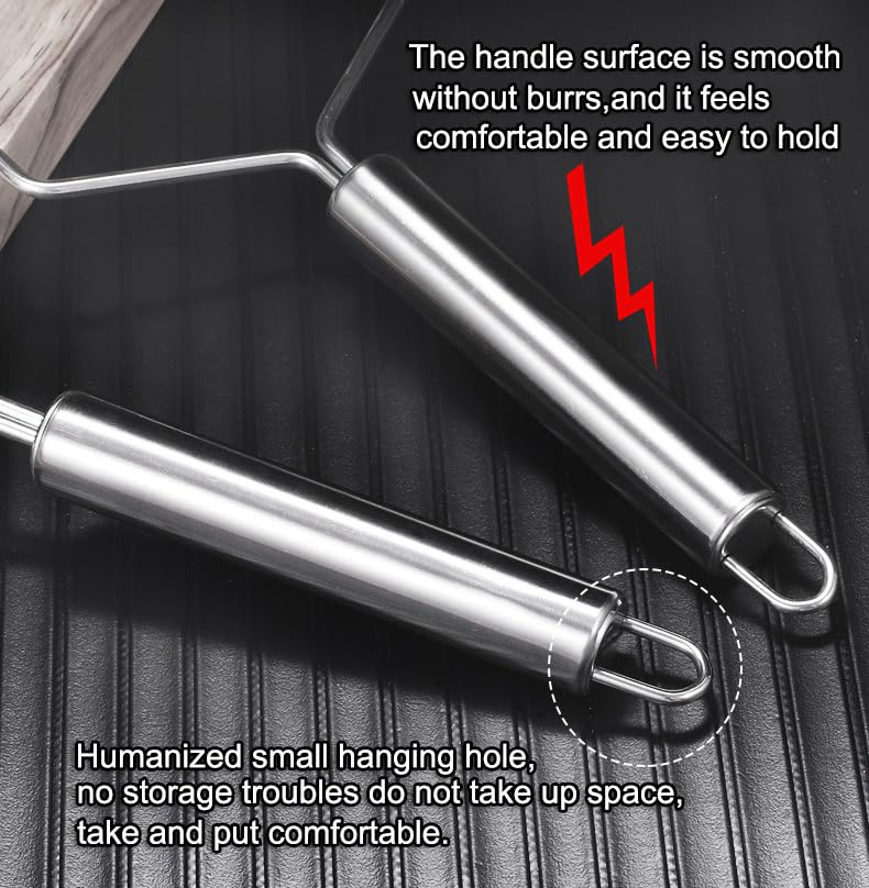Akoak 1 Pack Stainless Steel Potato Masher, Creative Mash Press, Kitchen Tools - Easy To Make Mashed Potatoes