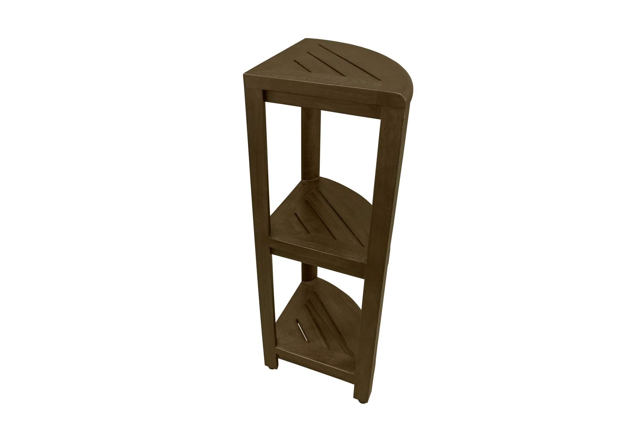 Decoteak 3, Tier, Teak, Shower Table, Standing Shower, Caddy, Teak Shower Caddy, Shower Organizer Stand, Teak Shelf, Teak Shower