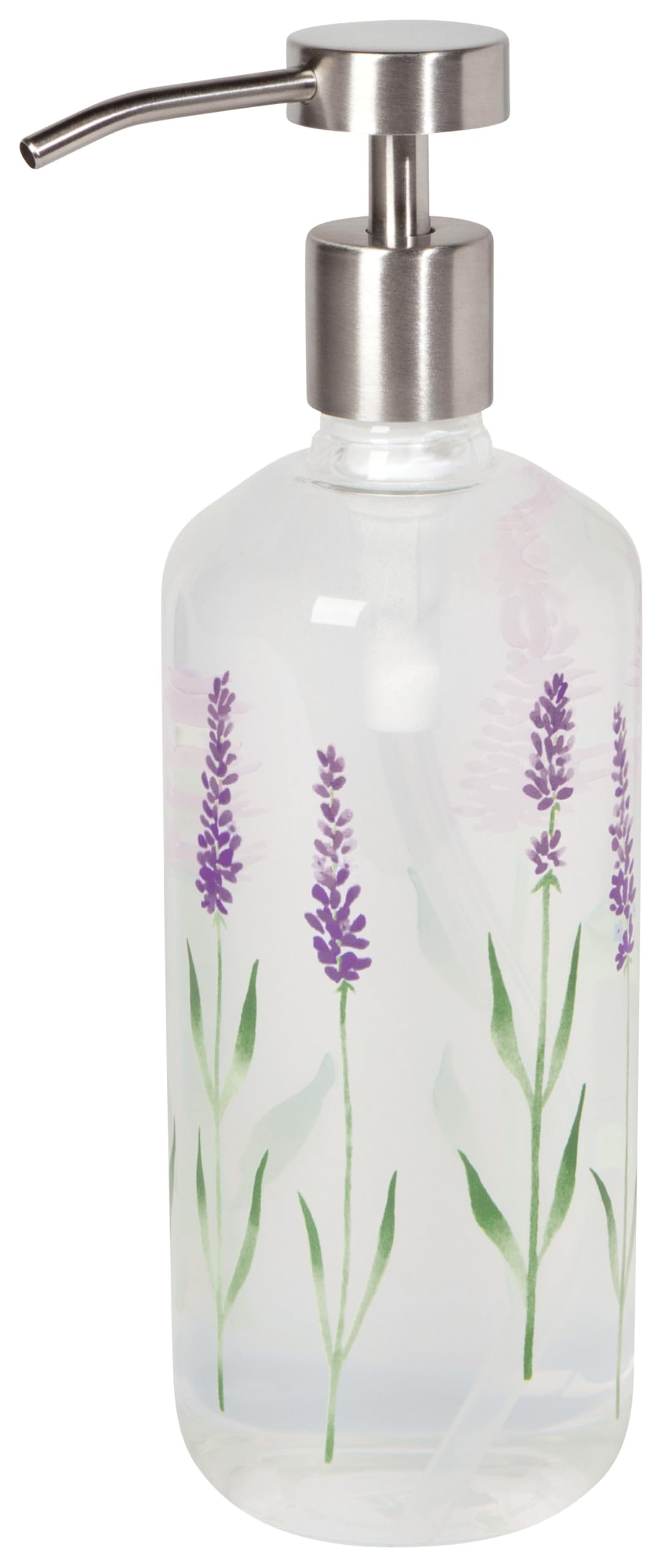 Now Designs by Danica Lavender Soap Pump - Stainless Steel 16 oz Soap Dispenser