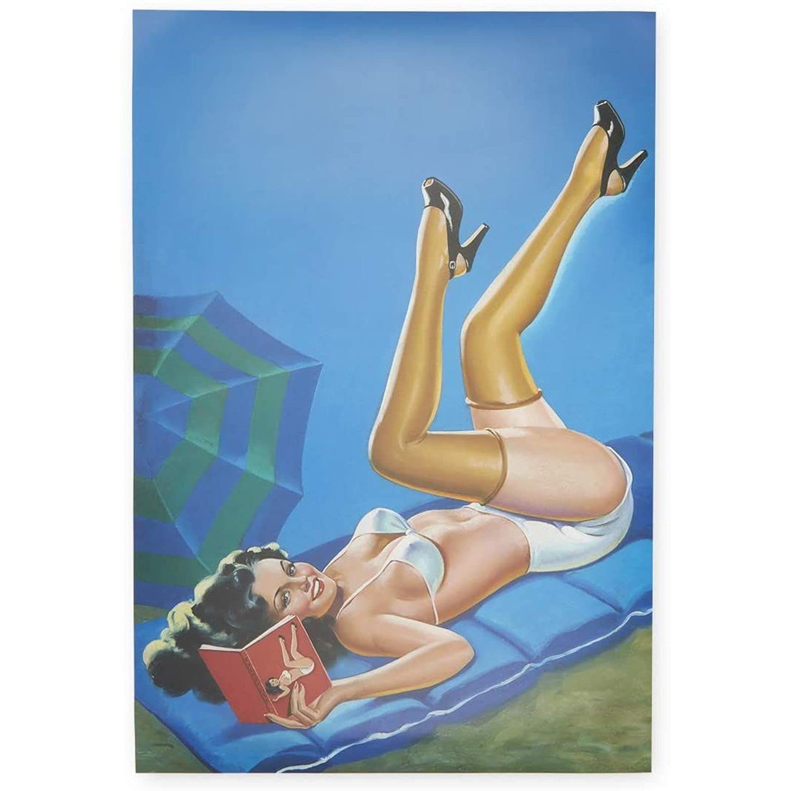 The Gifted Stationery Pin-Up Girl Posters, Vintage Inspired Wall Art (13 X 19 In, 20 Pack)