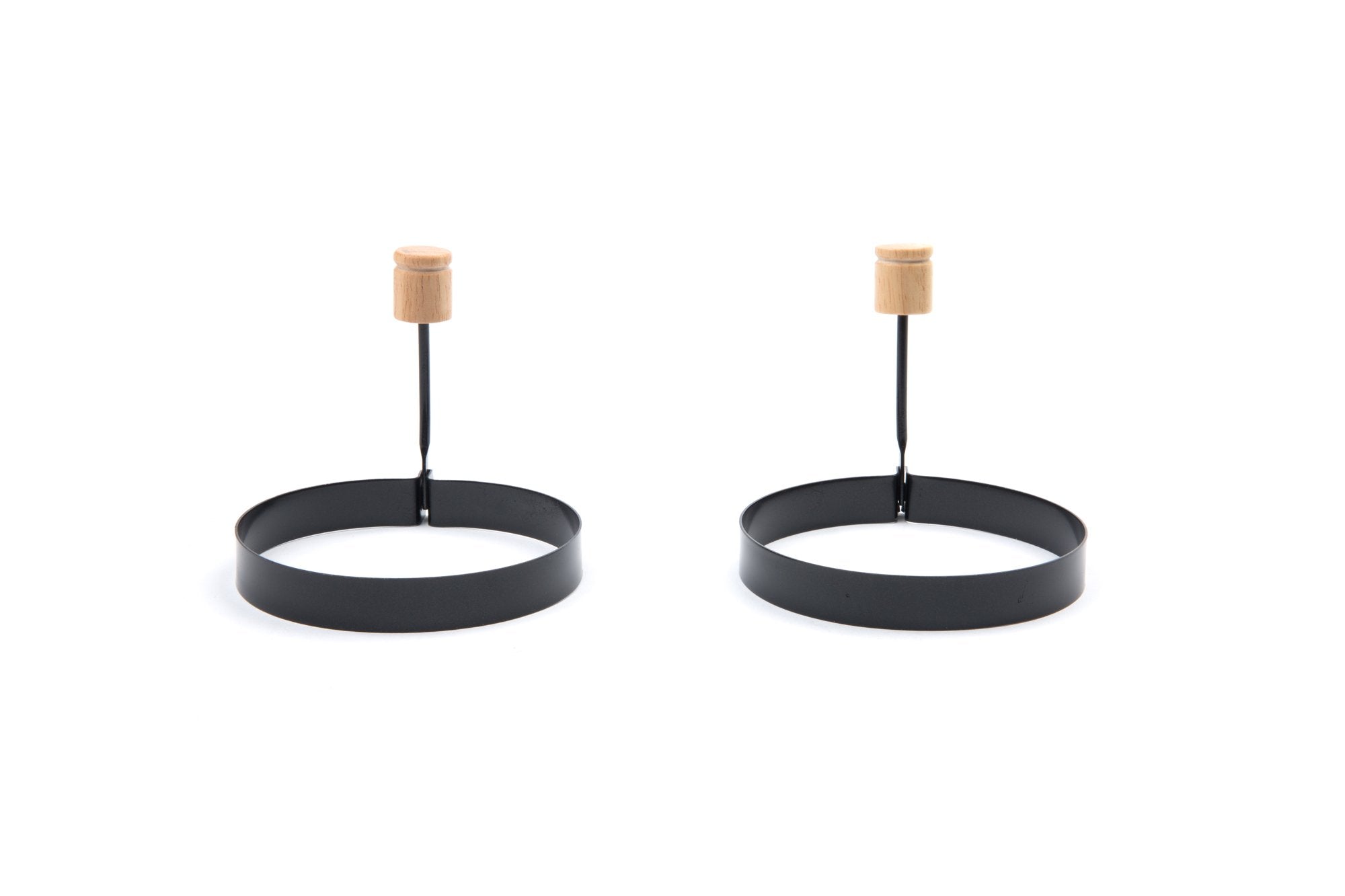 Fox Run Non-Stick Egg Ring with Folding Handle, Set of 2