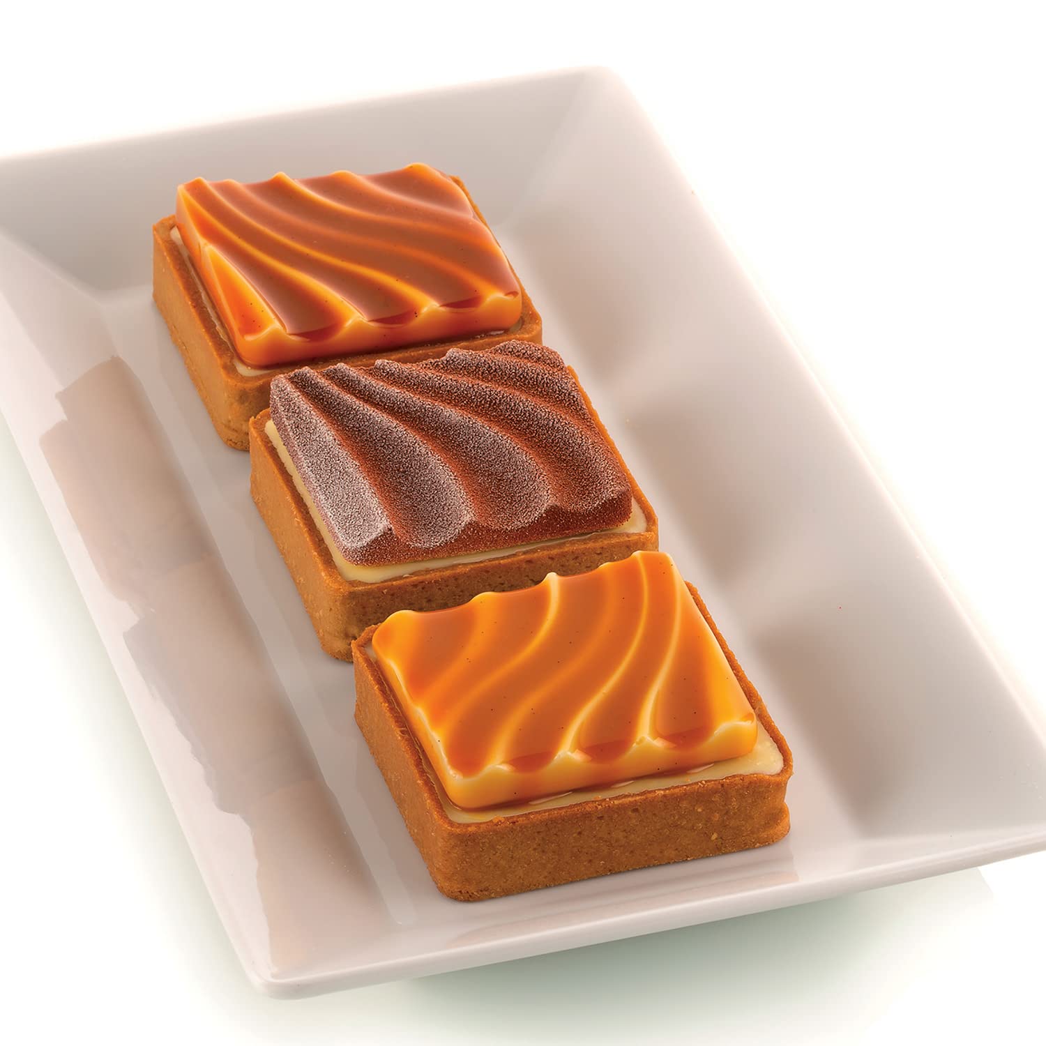 Silikomart Mini Tarte Sand Kit Composed By Silicone Mould And Thermoplastic Rings