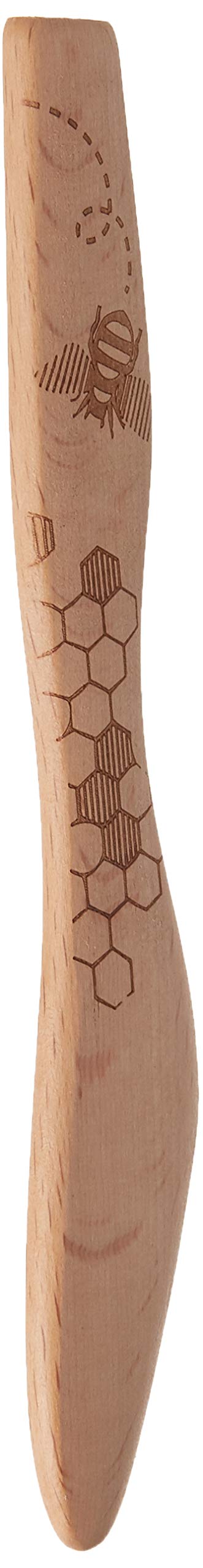 Talisman Designs Laser Etched Beechwood Spreaders | Set Of 4 Honey Bee Design | Cutting, & Spreading Cheese | Cute & Functional