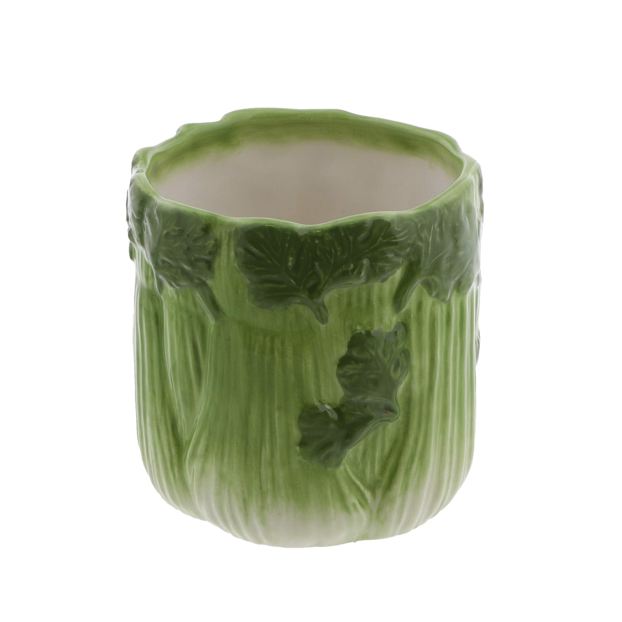 Vegetable Themed Indoor Usage Ceramic Serving Bowl Celery Stick Holder - Celery