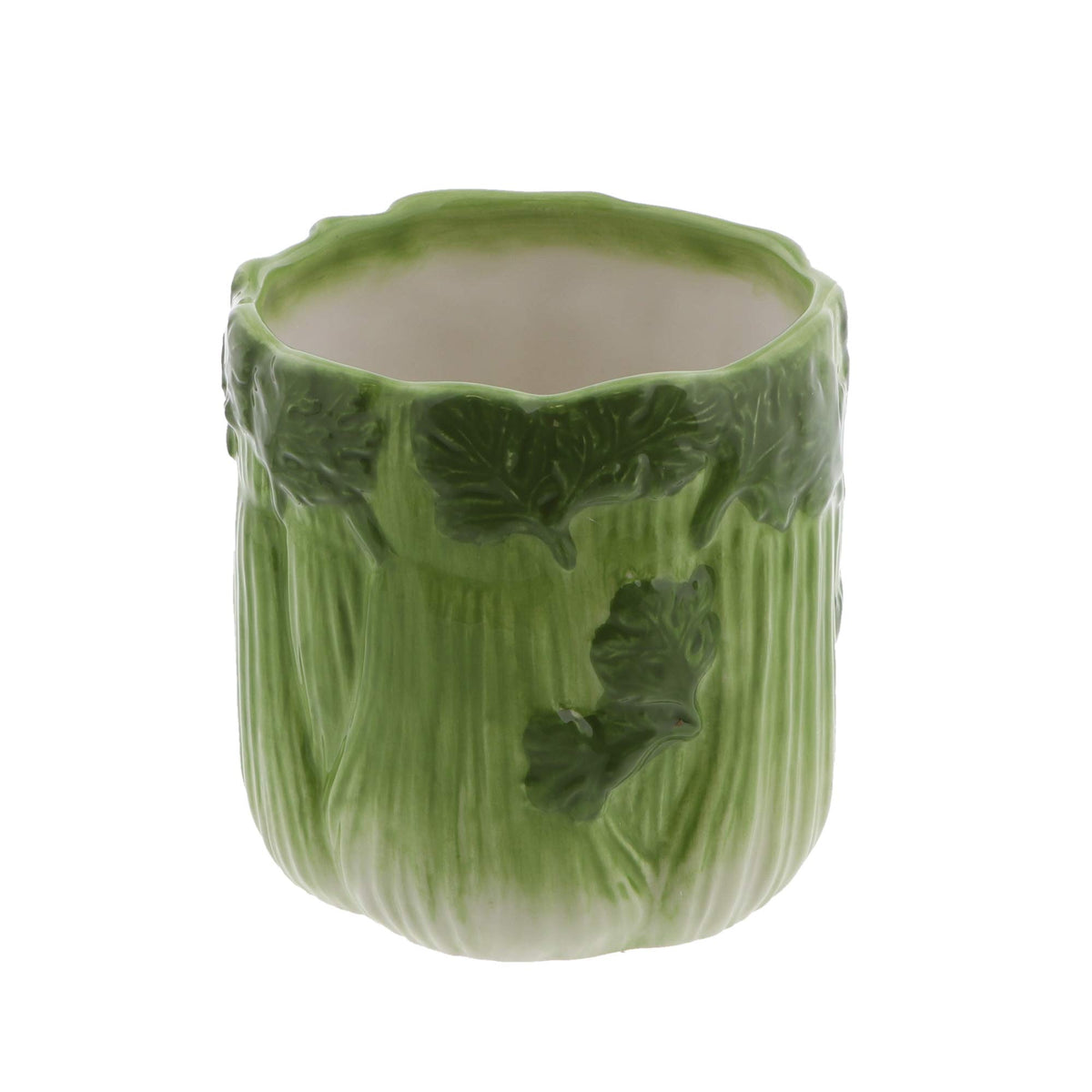 Vegetable Themed Indoor Usage Ceramic Serving Bowl Celery Stick Holder - Celery