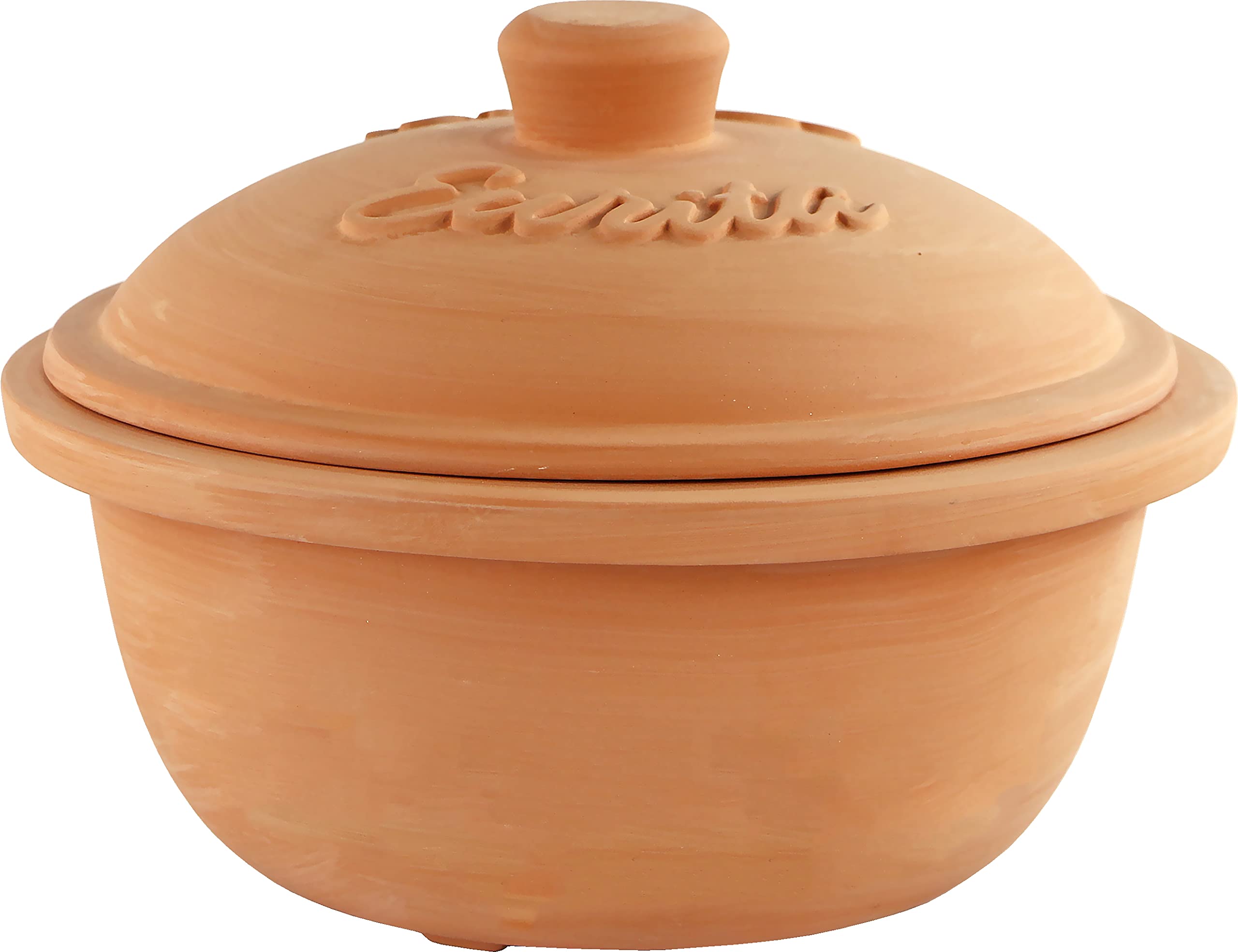 Eurita 99603 Clay Roaster, Sourdough Dutch Oven, Non-Stick Dutch Oven, Healthy Clay Pot Cooking, Clay Baker, Versitile Cooking V