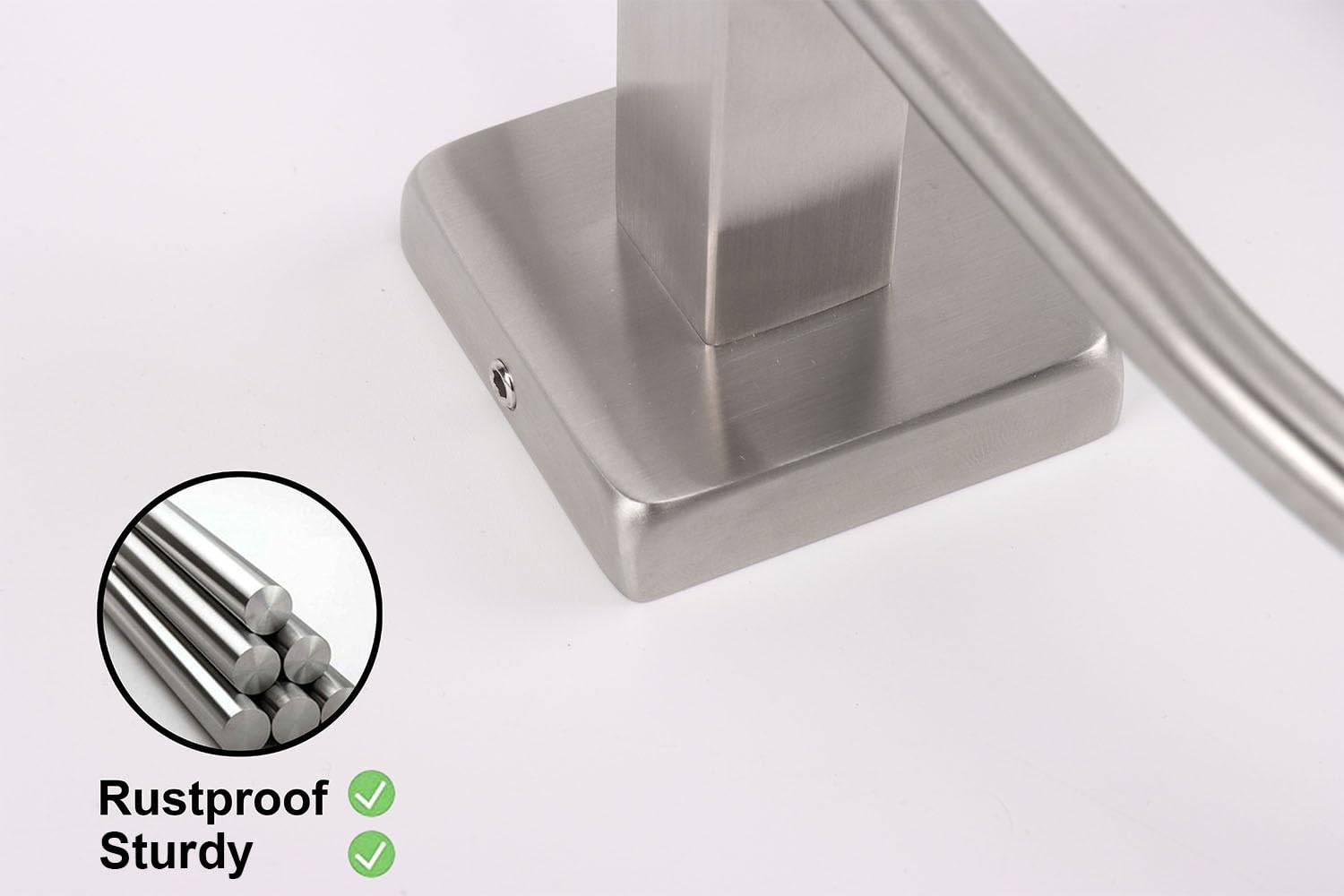 Tocten Towel Ring/Hand Towel Rack - Thicken Sus304 Stainless Steel Bathroom Hand Towel Holder Heavy Duty Unique Oval Hand Towel