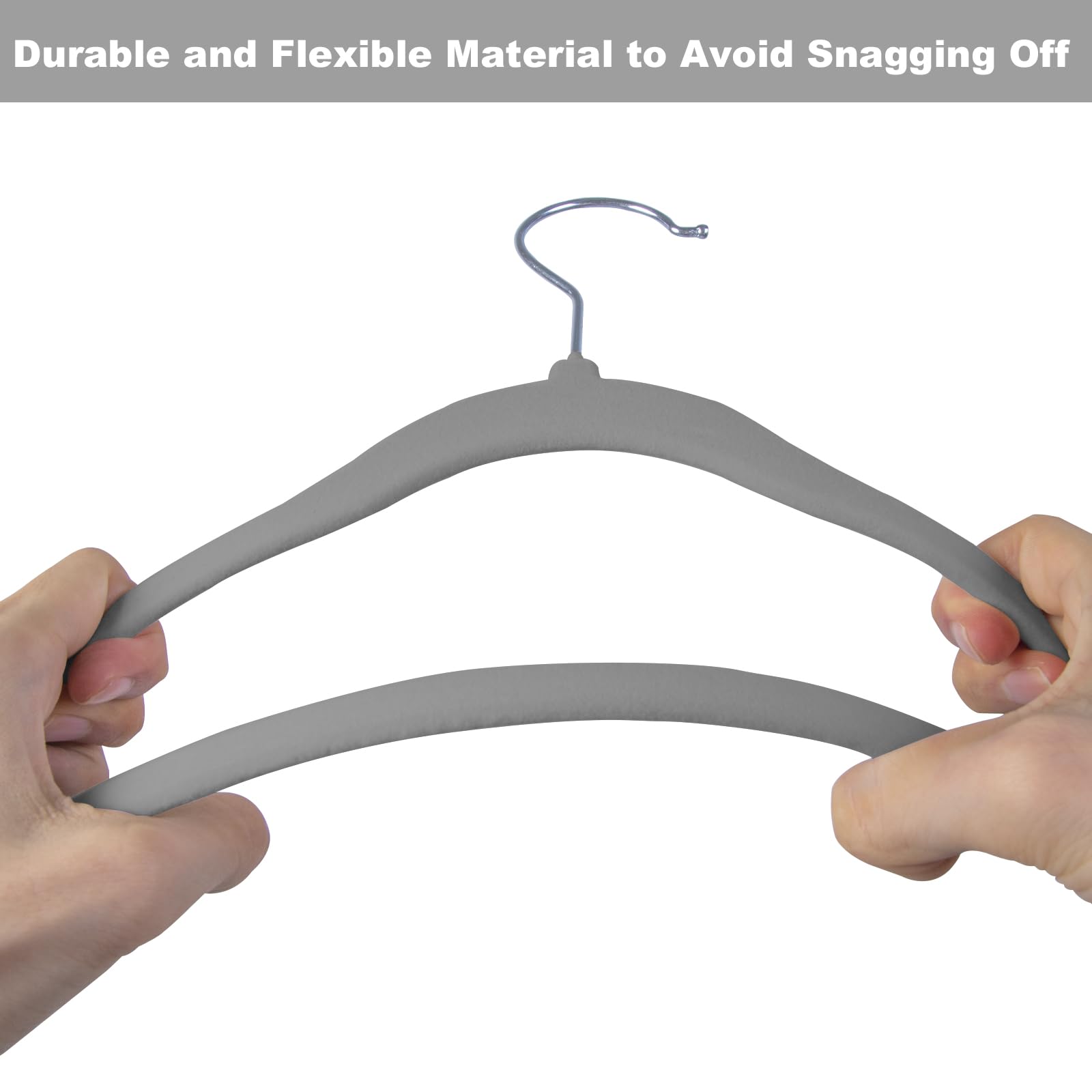 Goodtou Kids Velvet Hangers 50 Pack, Non Slip Baby Hangers For Closet Children'S Clothes Hangers Felt Clothes Hanger For Infant/