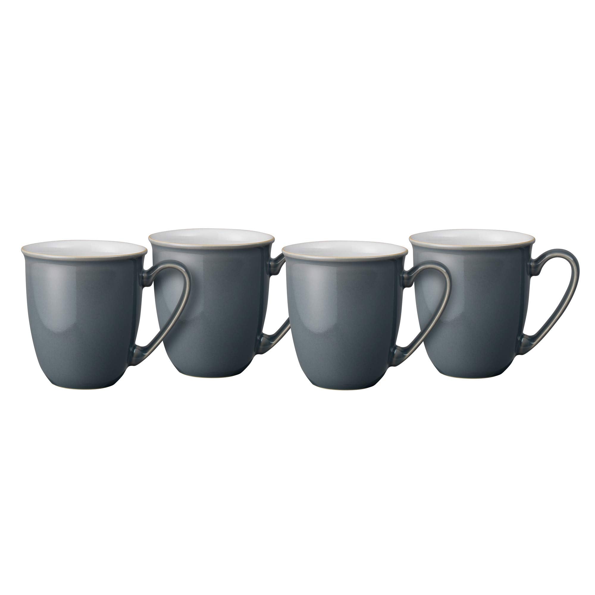Denby Elements Fossil Grey 4 Piece Coffee Beaker/Mug Set