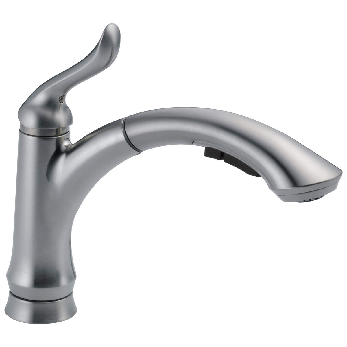 Delta Faucet Linden Single-Handle Kitchen Sink Faucet With Pull Out Sprayer, Arctic Stainless 4353-Ar-Dst