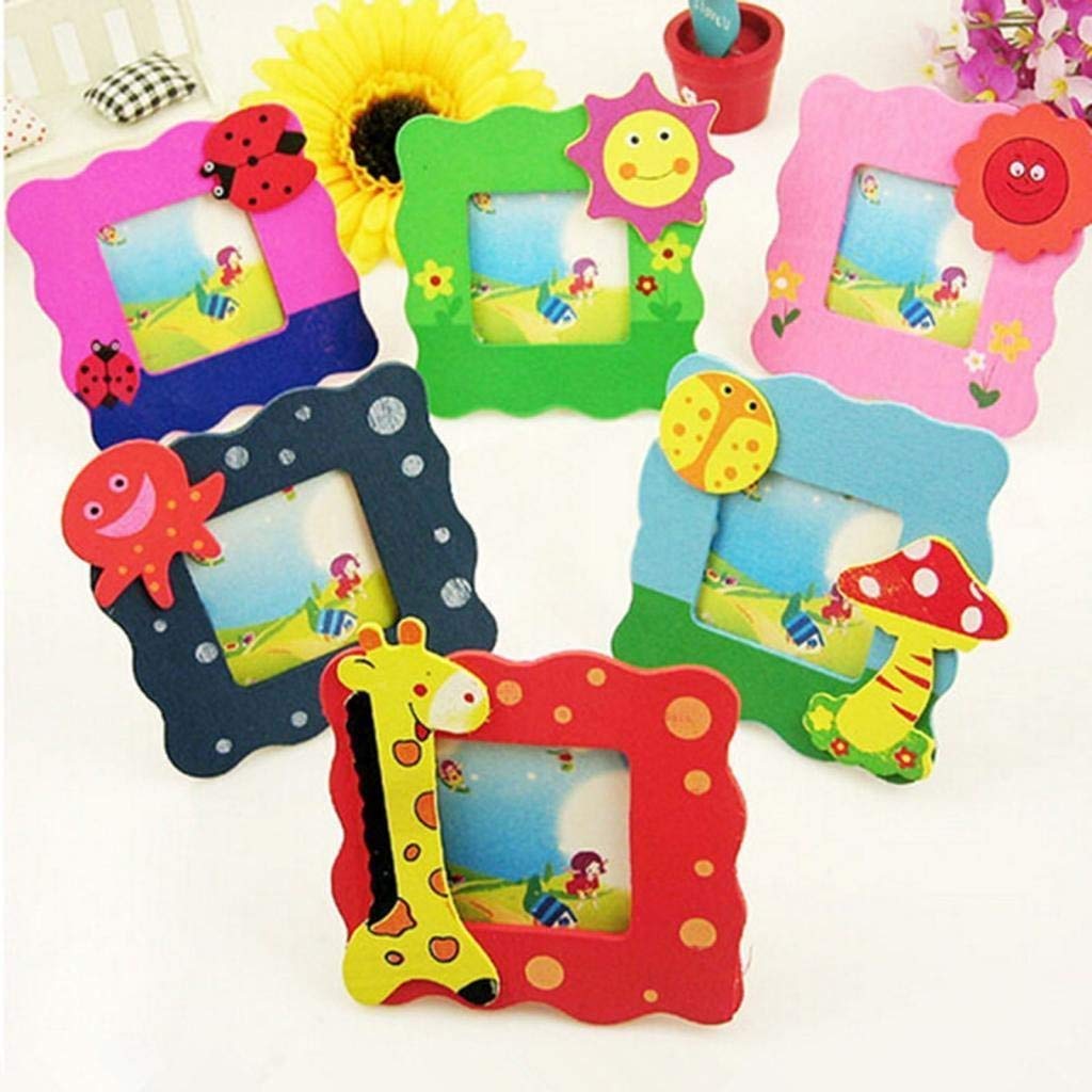 Sillyme 5Pc Cute Wooden Photo Frame - Return Gifts Birthday Party - Return Gift For Kids Age 6-10 10-12 - Birthday Return Gift F