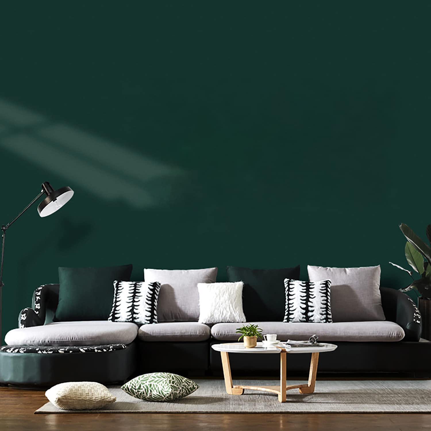 Yancorp Matte Green Contact Paper Peel And Stick Wallpaper Removable Solid Green For Cabinest Self-Adhesive Drawer Stick And Pee