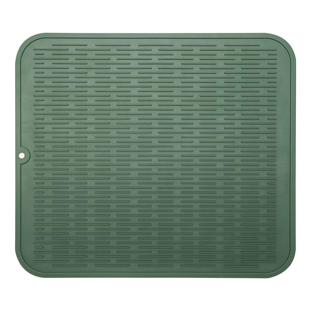 Zlr Silicone Dish Drying Mat For Kitchen Counter Xl - Multi Usage Eco Friendly Drying Matt Kitchen Counter - Easy To Clean Heat