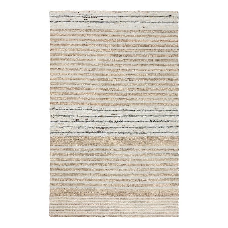 Kosas Home Pego 24 x 36 Striped Jute & Wool Area Rug in Natural