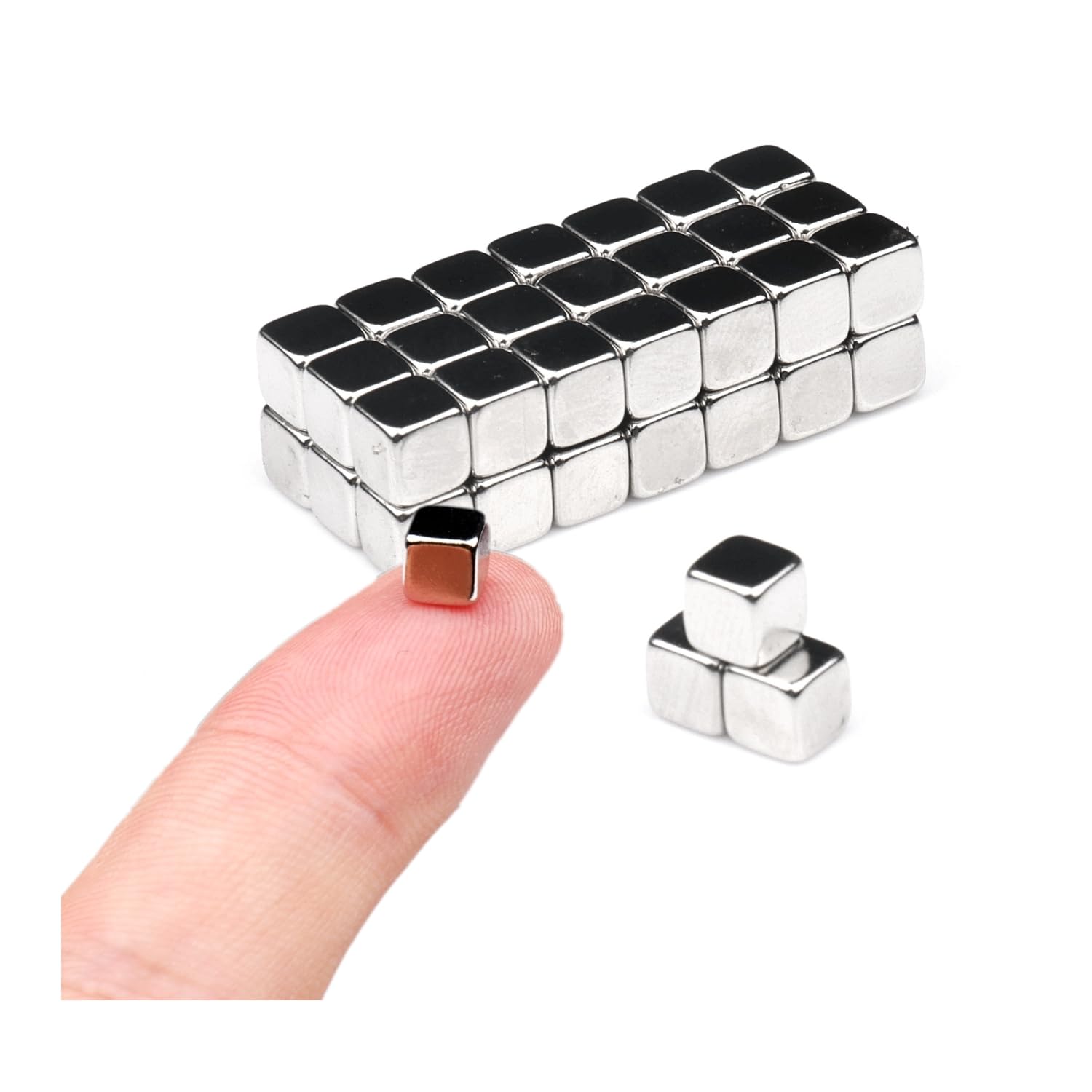 45Pack Small Square Cube Magnets,Fun Magnets,Tiny Magnets Magnets for Crafts, Fridge Magnets,Refrigerator Magnets, Magnets for W