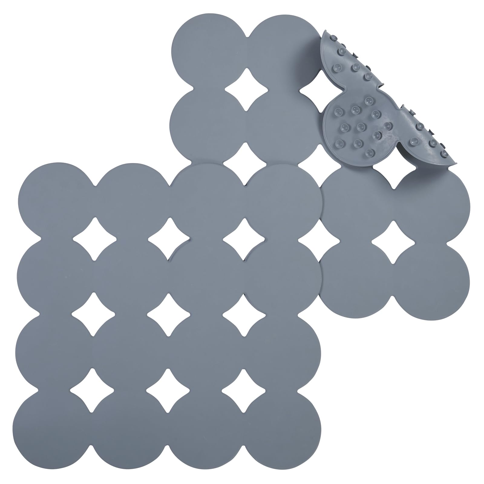 Webos Anti Slip Shower Mat: 2Pcs Non Slip Bath Mat For Tub With Strong Suction Cups Bathtub & Tub Mats For Elderly And Kids Bath