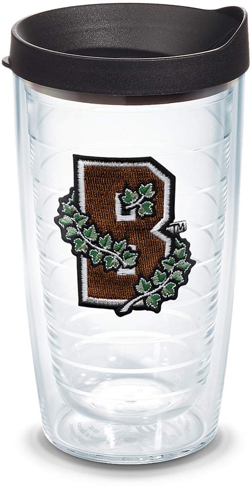 Tervis Brown Bears Logo Tumbler With Emblem And Black Lid 16Oz, Clear