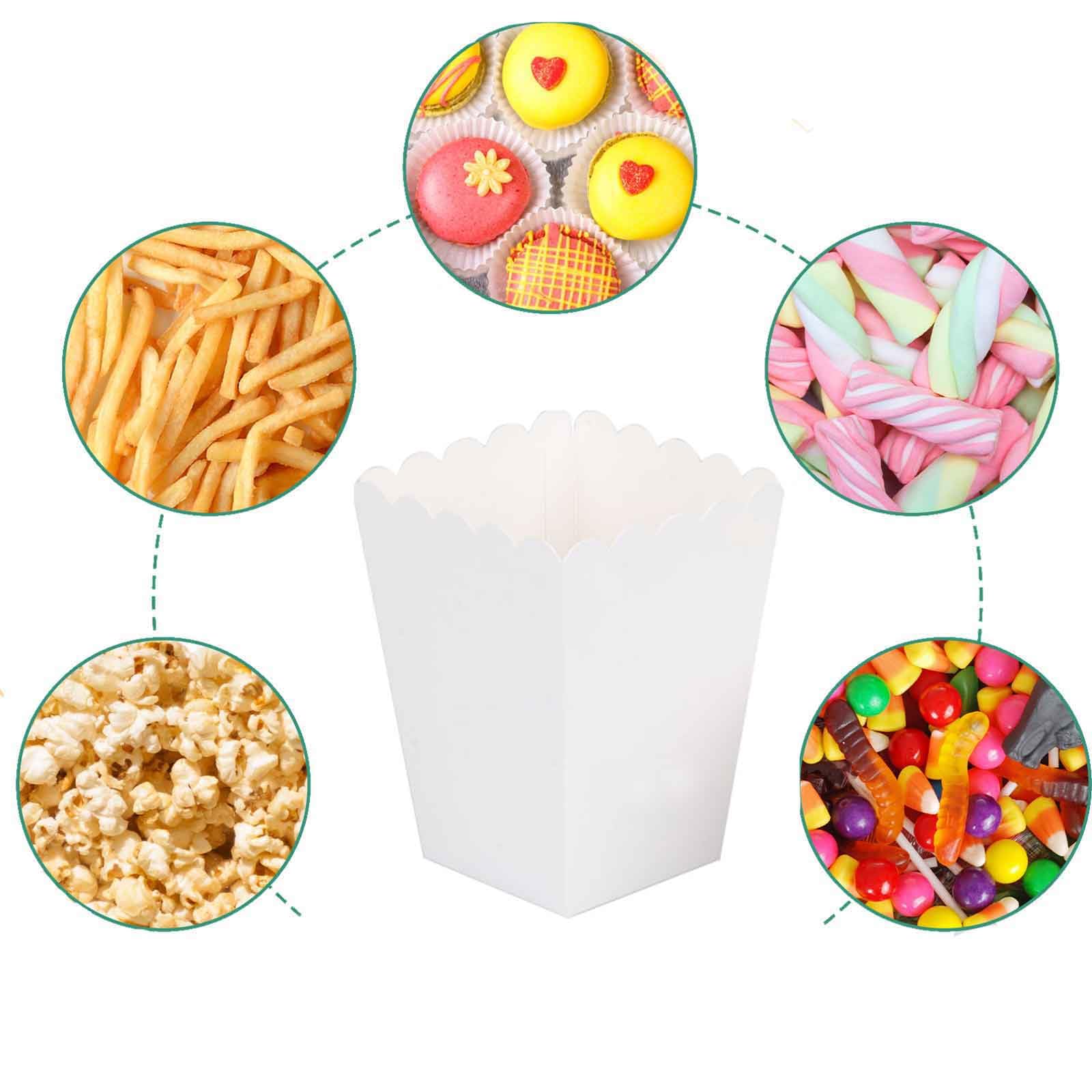 We Moment Gold Popcorn Boxes Cardboard Container For Party Supplies,Pack of 36