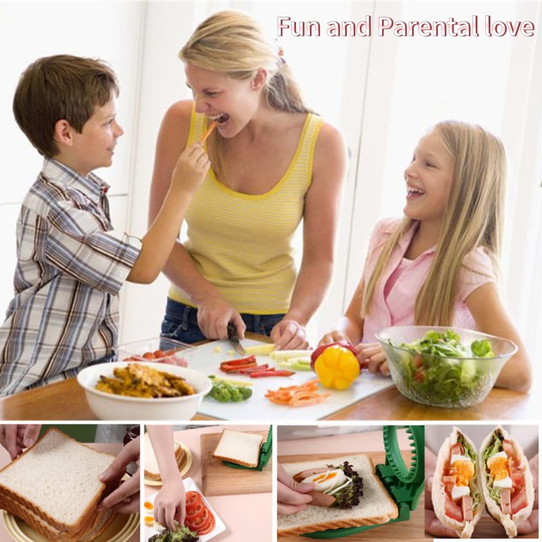 Chichaus Uncrustable Sandwich Maker,Sandwiches Pocket Circle Shape 3.7Inch Sandwich Cutter And Sealer,Sandwich Cookie Cutters Fo