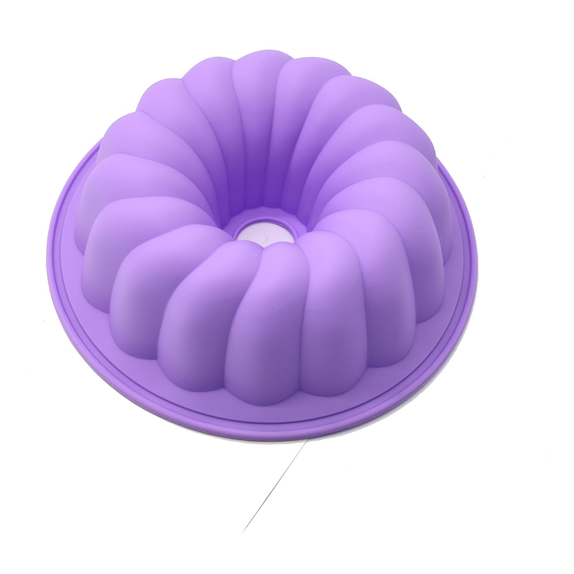 XHaibei 8 Inch Fancy Round Donut Gelatin Jello Cake Chocolate Baking Silicone Mold