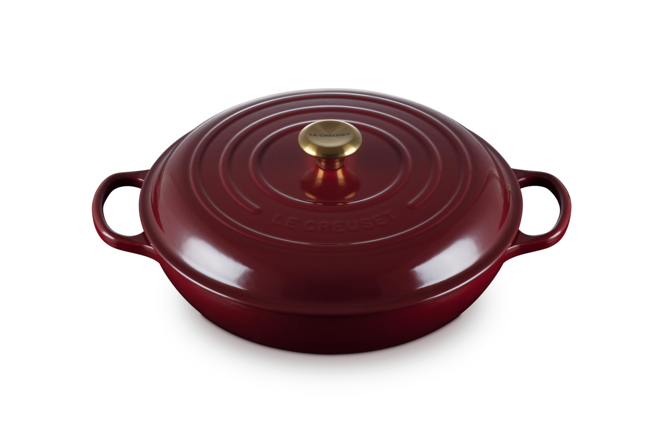 Le Creuset Enameled Cast Iron Signature Braiser, 3.5 Qt., Rhone