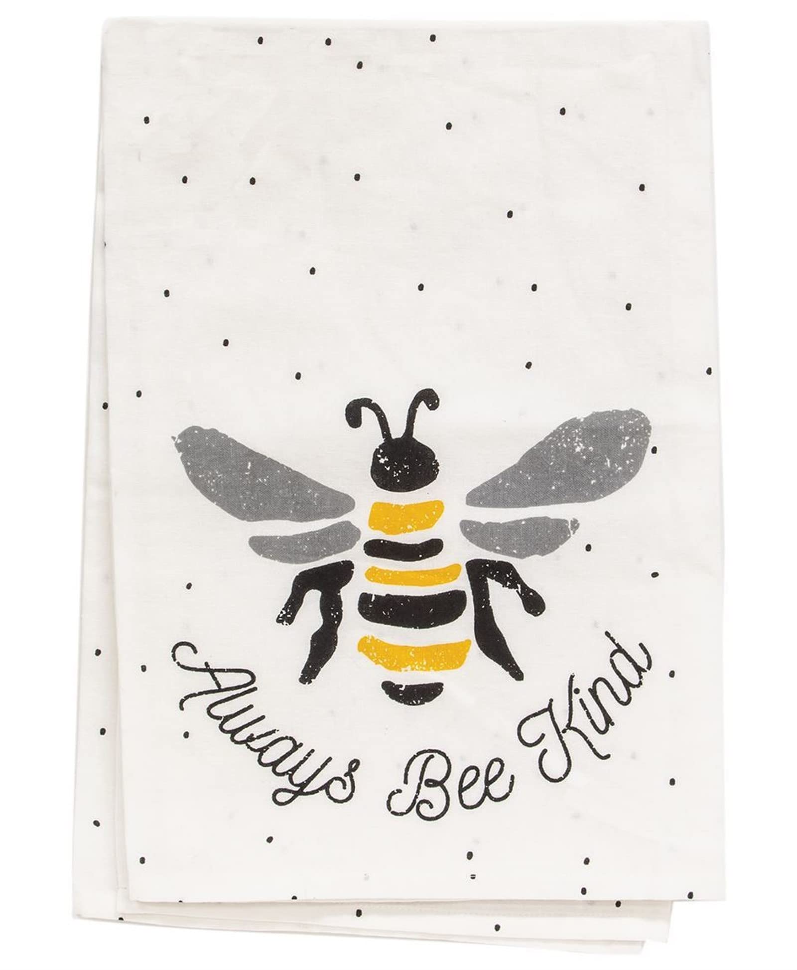 Col House Designs 54159 Cotton Flour Sack Towel, Always Bee Kind, 28 X 28 Inches