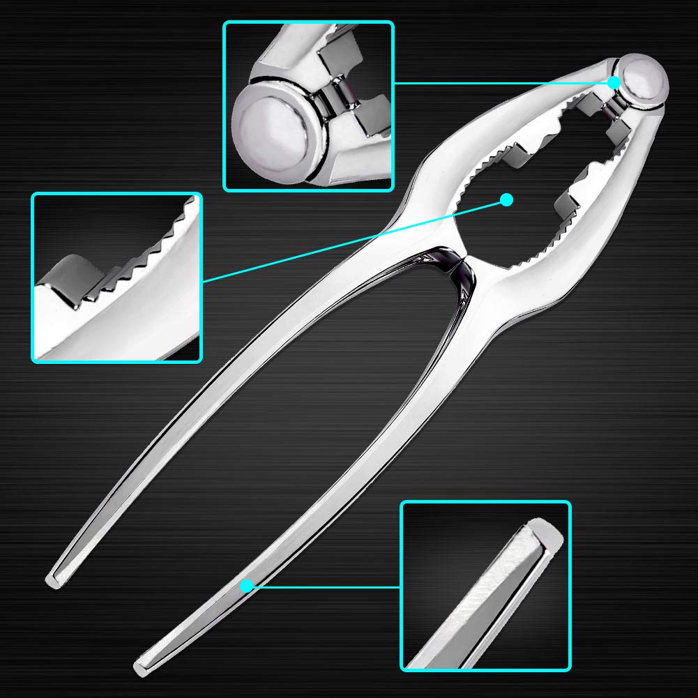 Crab Leg Crackers - Crab Crackers And Tools Set With Stainless Steel Seafood Utensils Crackers & Forks Cracker, Shellfish Cracke
