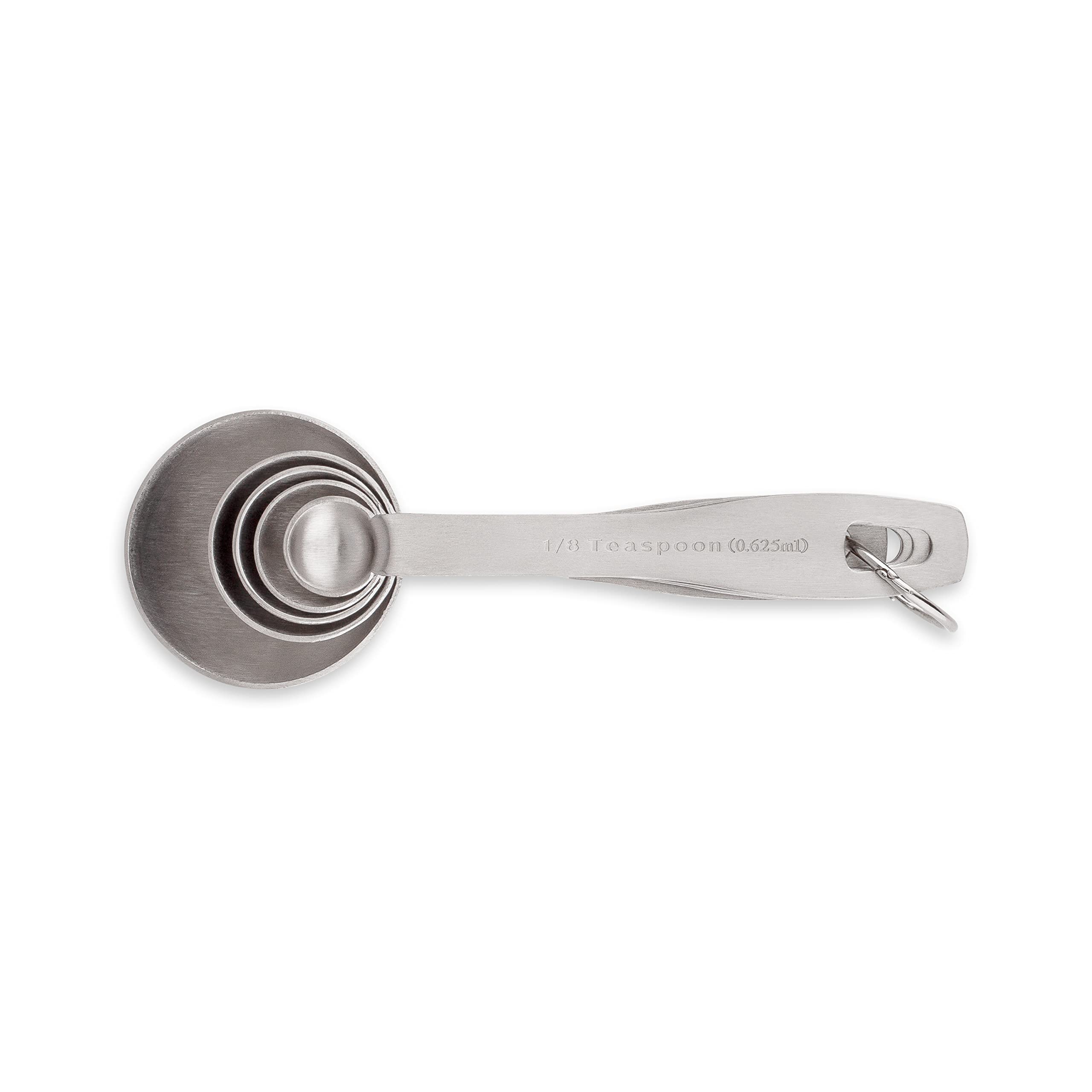 Husmait Stainless Steel Measuring Spoons - 5 Piece Heavy Duty Measuring Spoon Set For Dry Food, Spices Or Liquids