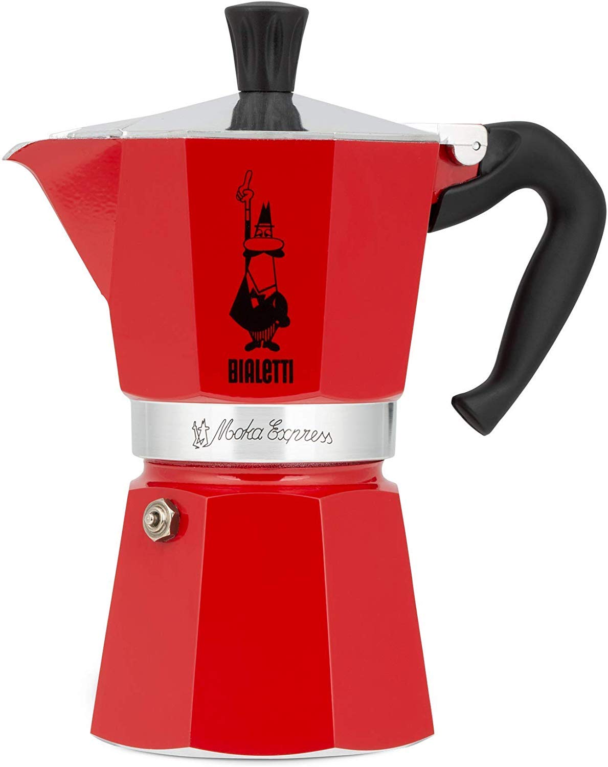 Bialetti 4942 Moka Express Espresso Maker 3 cups Red