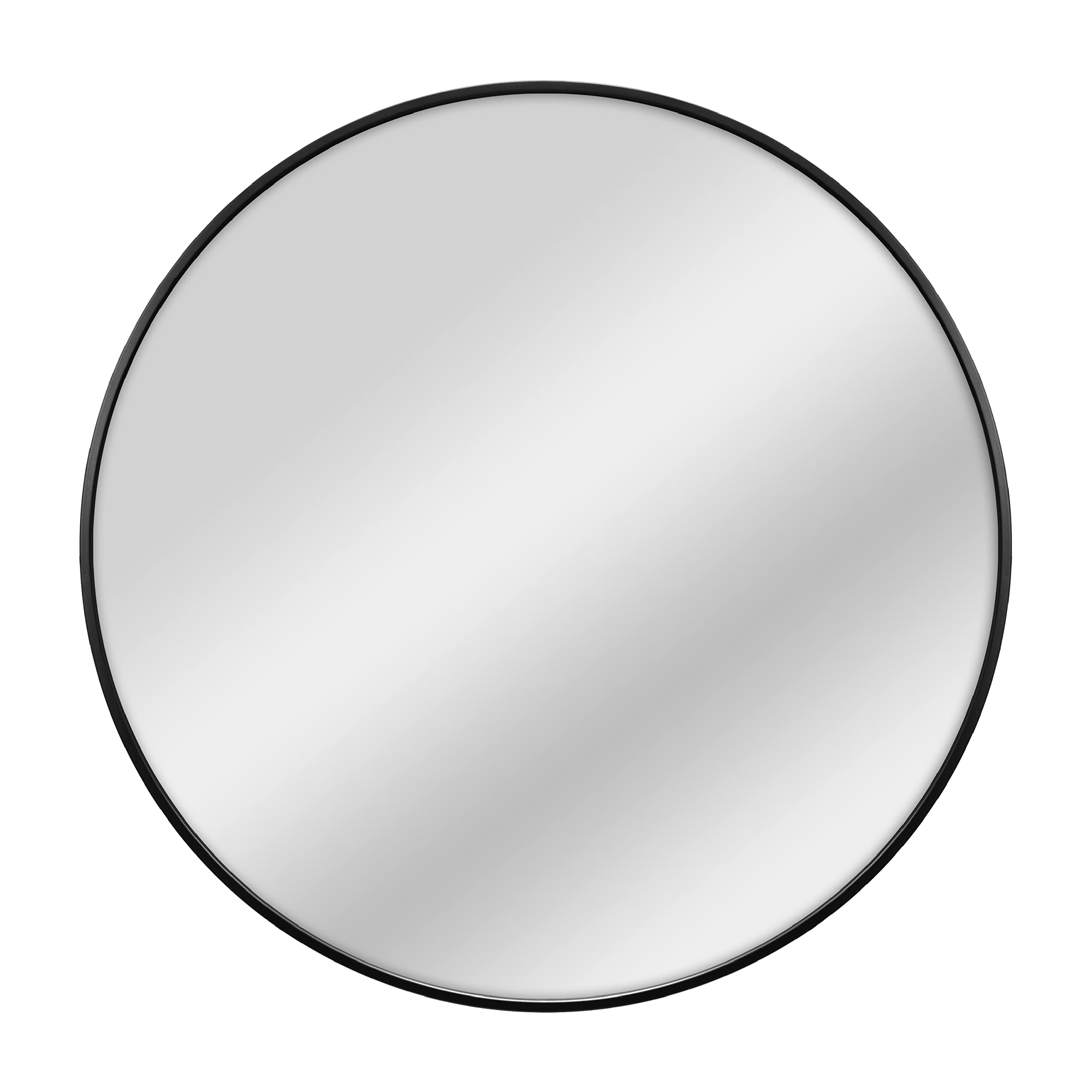 MCS Master & Co. Modern Metal Round Wall Mirror, Minimalist Home Decor Circle Mirror for Living Room, Bedroom, or Bathroom, 30 I