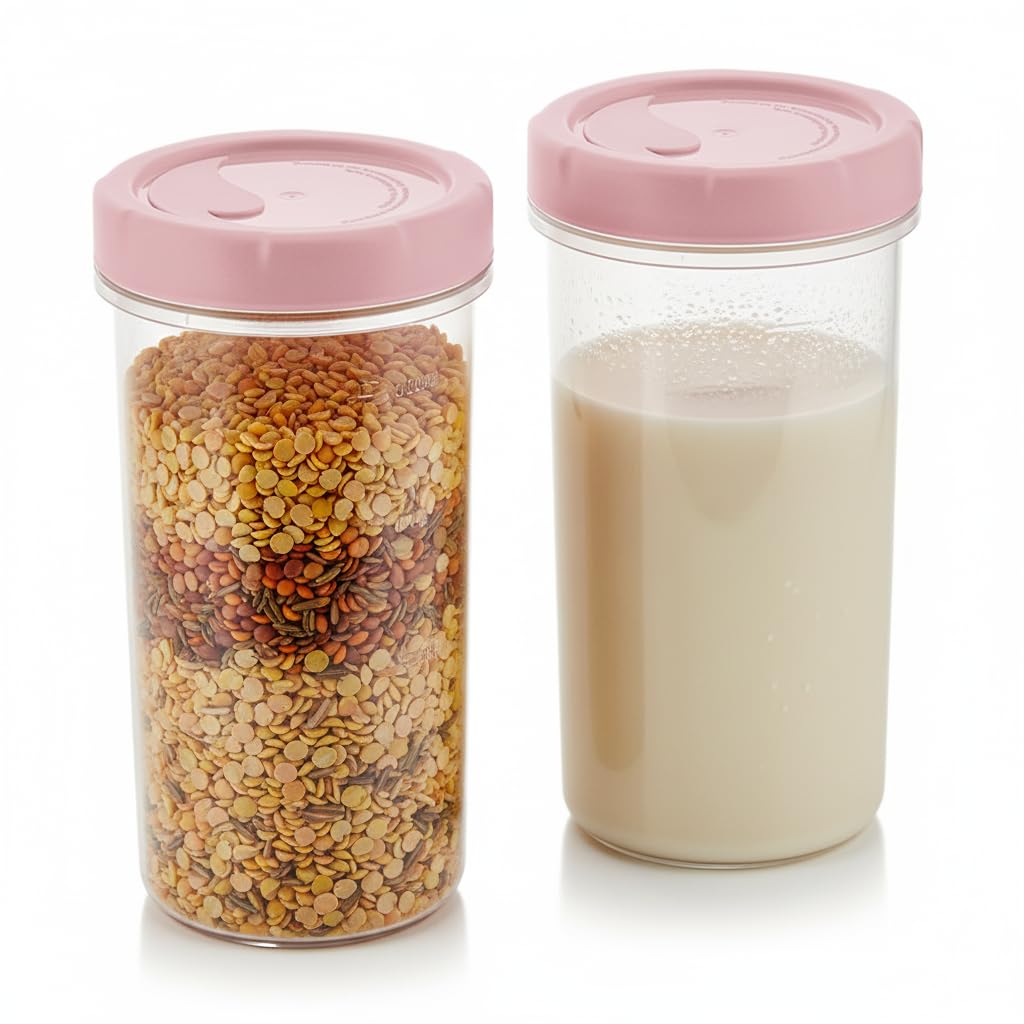 All Time Twister Tumbler Storage Bottle Set Of 2 | 470Ml Each | Bpa Free Airtight Spill Proof Plastic Bottles | Food Grade Water