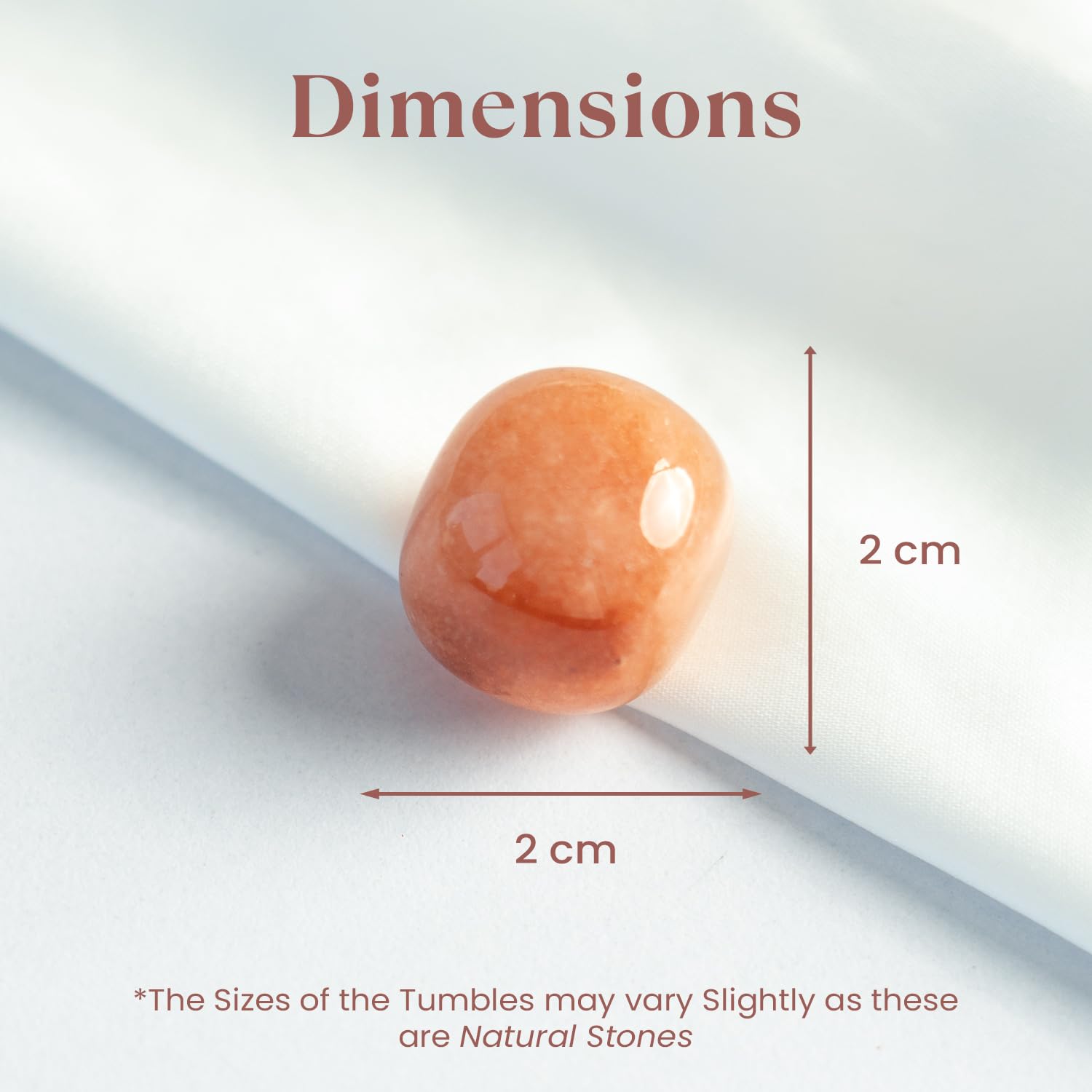 Astrotalk Red Aventurine Tumble | Boosts Vitality, Courage & Motivation | Stone for Manifestation, Energy & Protection | Office Table & Living Room Decor | Gift for Man & Woman