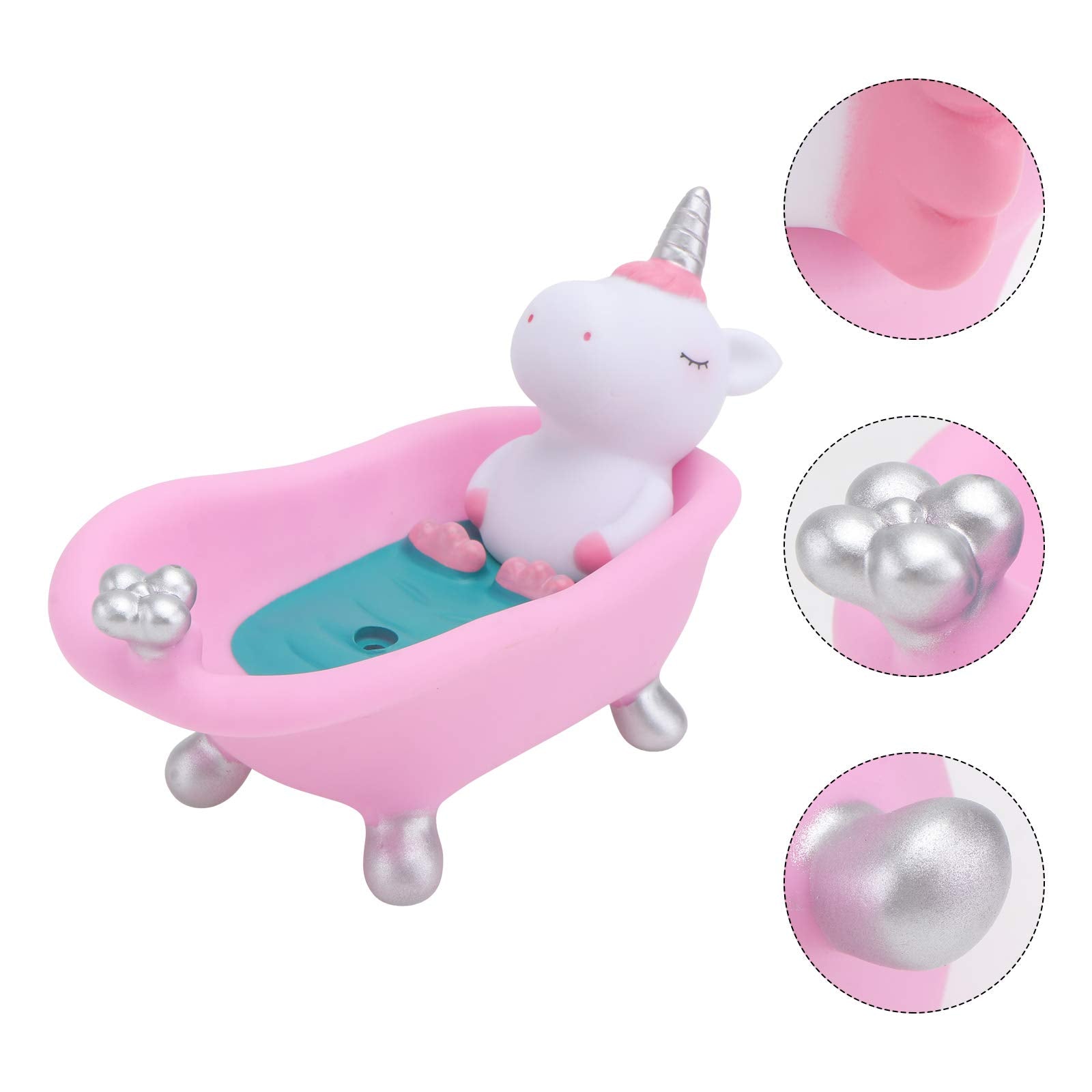 Gatuida 1Pc Soap Box, Cartoon Animal Bathtub Soap Box Unicorn Soap Case Soap Dish Holder For Home Bathroom Kitchen