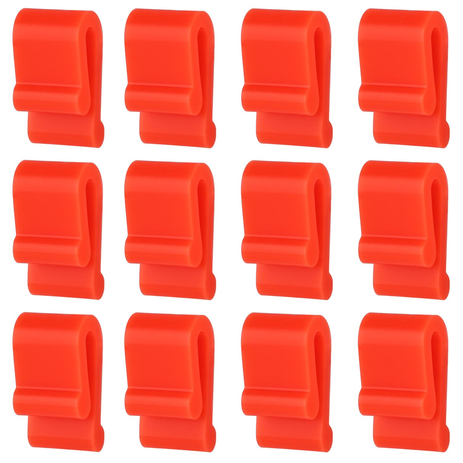 12Pcs Dutch Oven Lid Protector Clips, Silicone Cookware Pan Protector Clips Pot Bumpers Lifter Accessories For Stacking Storage 